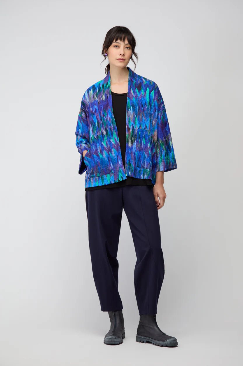 picture of Sahara Abstract Jersey Feather Jacket - Multi - Number Two - womens - fashion - clothing - Sahara 4