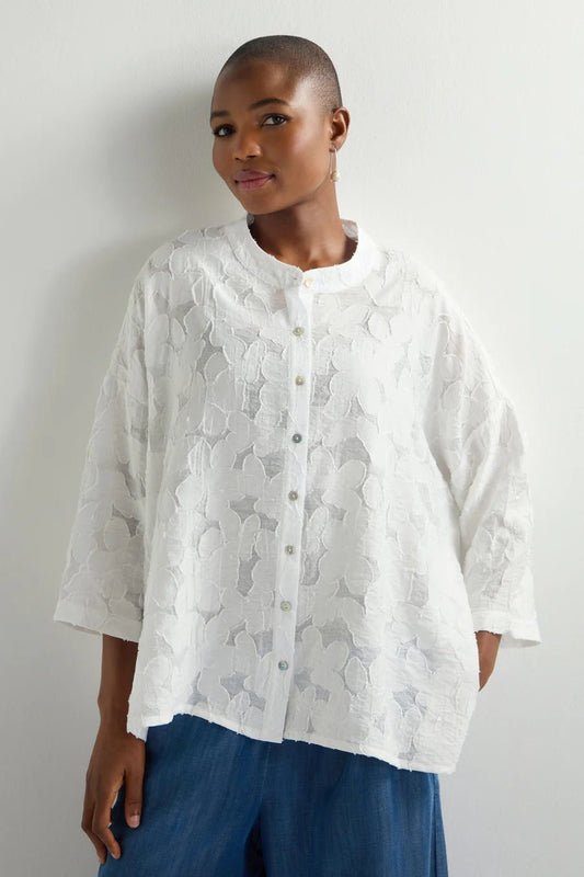 Sahara Etched Floral Viscose Shirt
