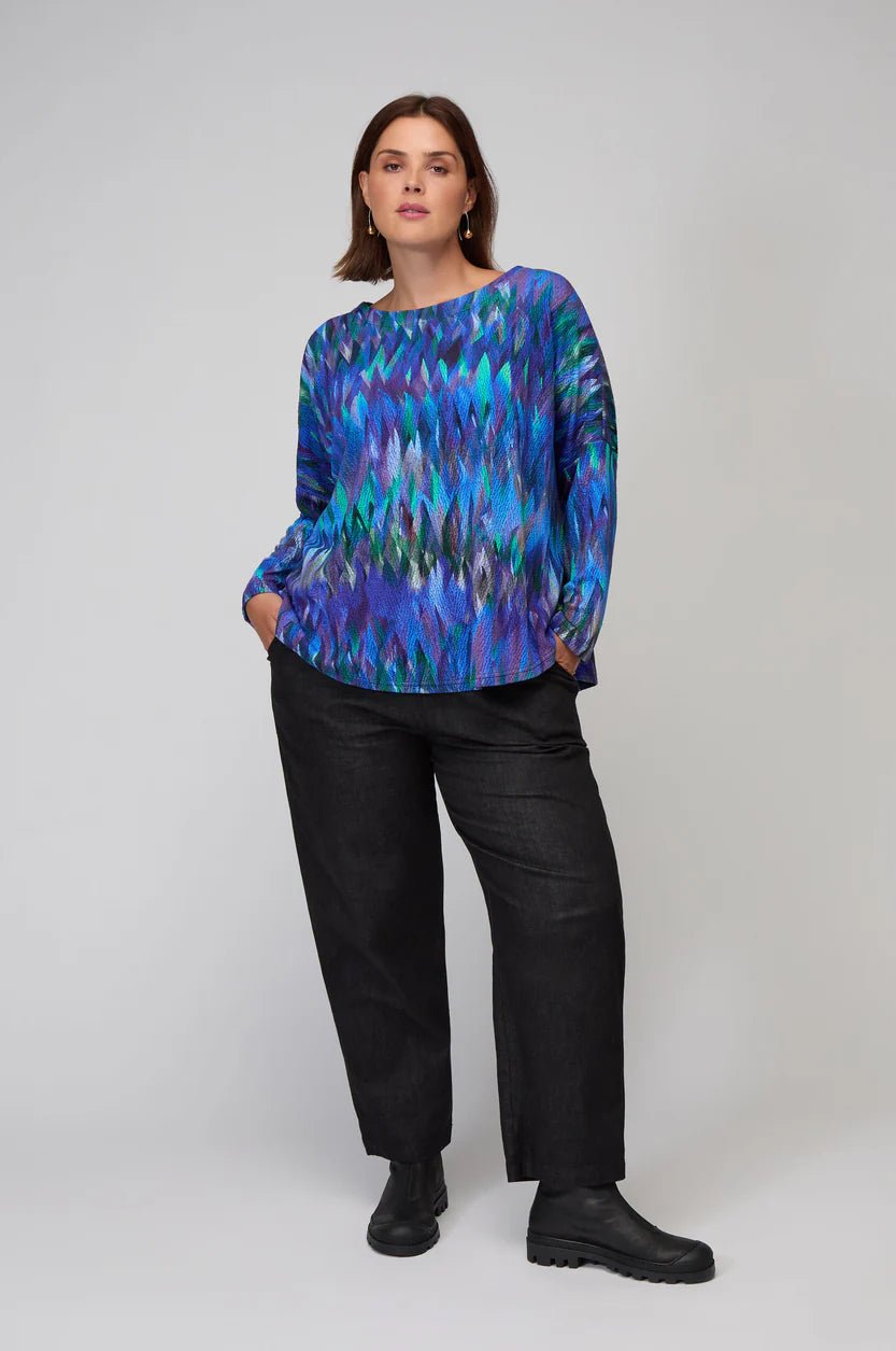 picture of Sahara Abstract Jersey Feather Jacket - Multi - Number Two - womens - fashion - clothing - Sahara 5