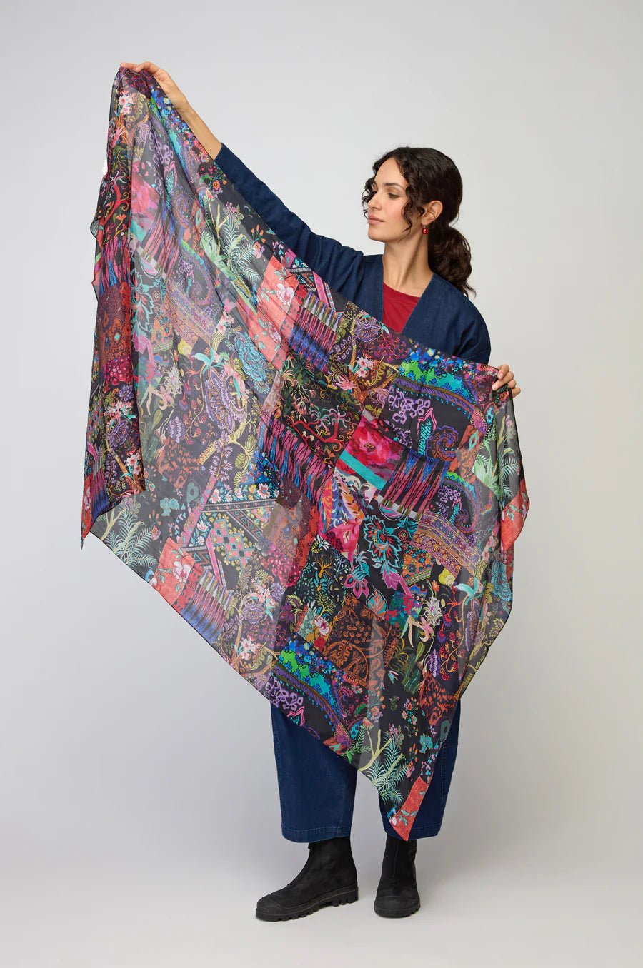 picture of Sahara Winter Patchwork Scarf - Multi - Number Two - womens - fashion - accessories - Sahara 2