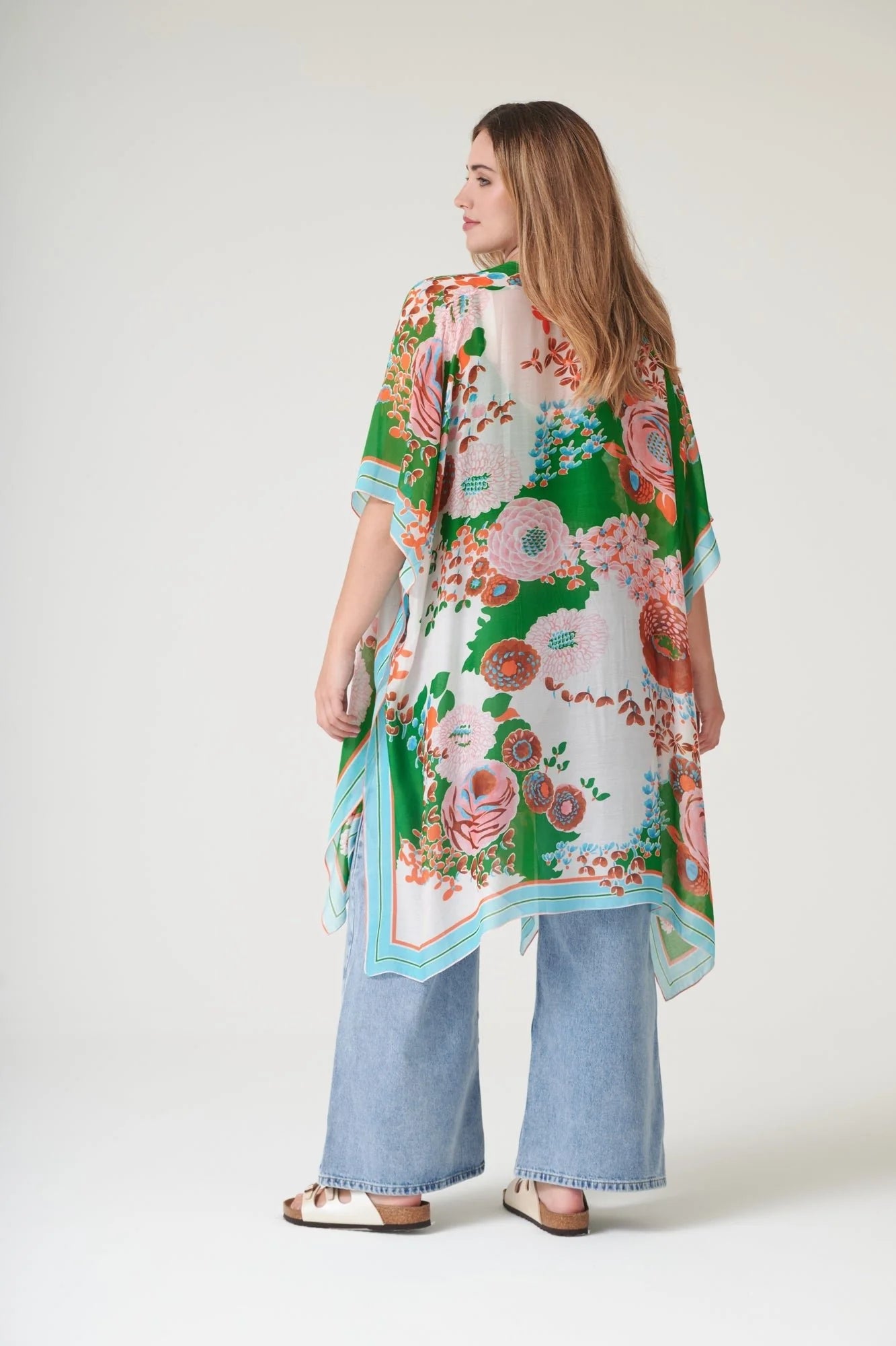 picture of One Hundred Stars Throwover - Kitsch Bouquet Green - Number Two - womens - fashion - clothing - One Hundred Stars 3