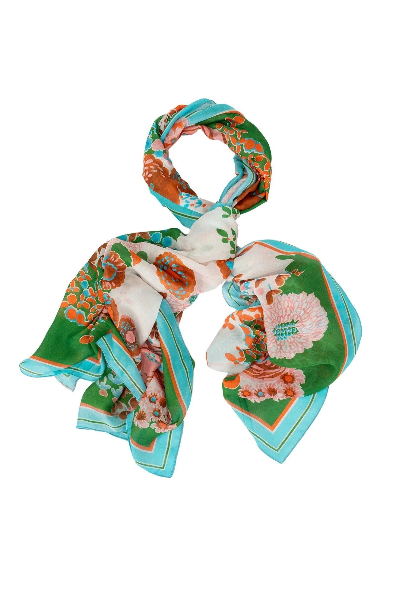 picture of One Hundred Stars Scarf - Kitsch Bouquet Green - Number Two - womens - fashion - accessories - One Hundred Stars 2