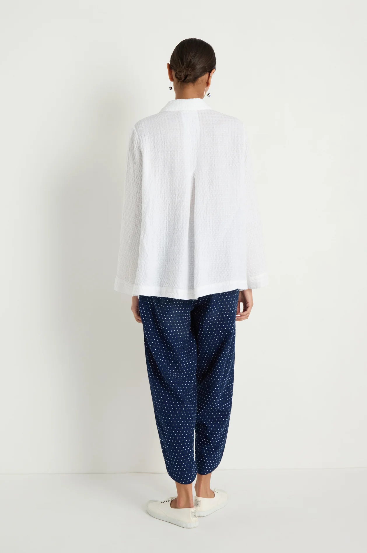 picture of Sahara Waffle Linen Pocket Shirt - White - Number Two - womens - fashion - clothing - Sahara 5