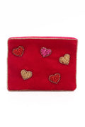 picture of My Doris Small Velvet Beaded Pouch - Multi Heart - Number Two - womens - fashion - accessories - My Doris 1