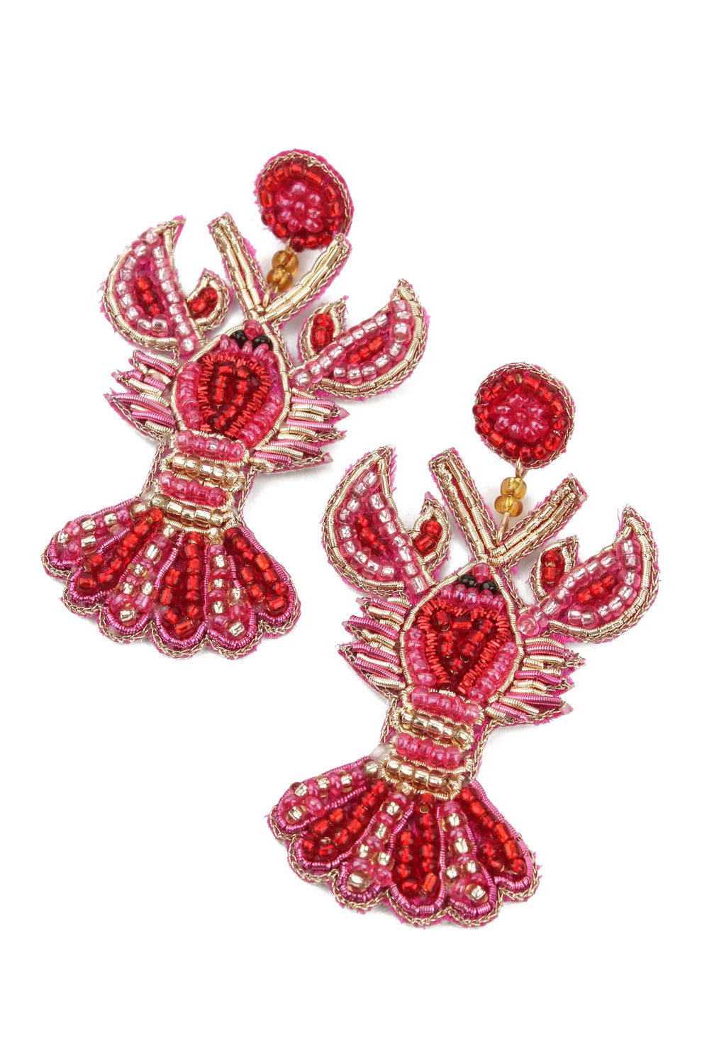 My Doris Beaded Earring - Lobster Love
