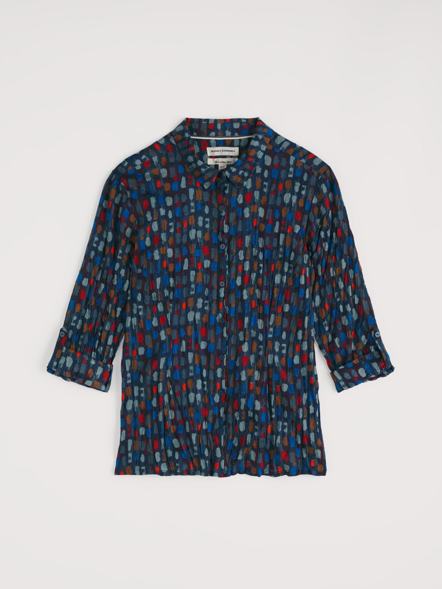 picture of Seasalt Larissa Shirt - Dye Strokes Dark Lugger - Number Two - womens - fashion - clothing - Seasalt 7