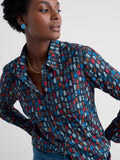 picture of Seasalt Larissa Shirt - Dye Strokes Dark Lugger - Number Two - womens - fashion - clothing - Seasalt 1