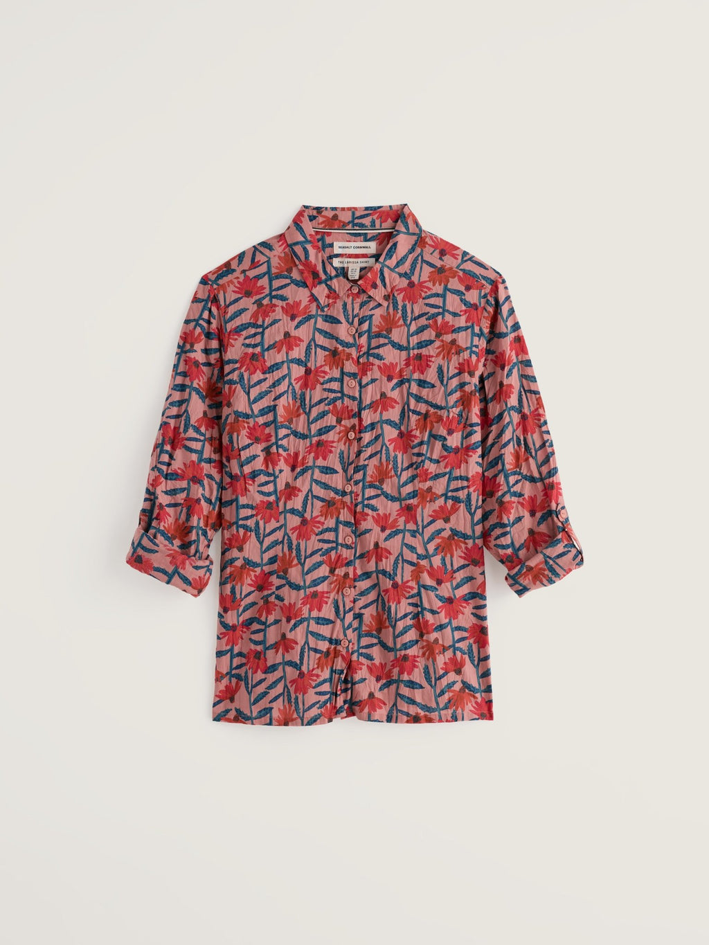 picture of Seasalt Larissa Shirt - Echinacea Stems Rosehip - Number Two - womens - fashion - clothing - Seasalt 4