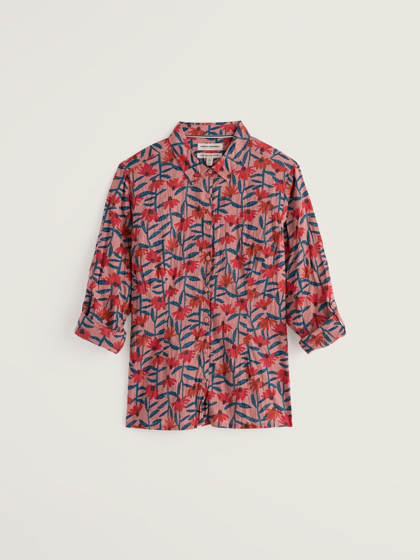 picture of Seasalt Larissa Shirt - Echinacea Stems Rosehip - Number Two - womens - fashion - clothing - Seasalt 4