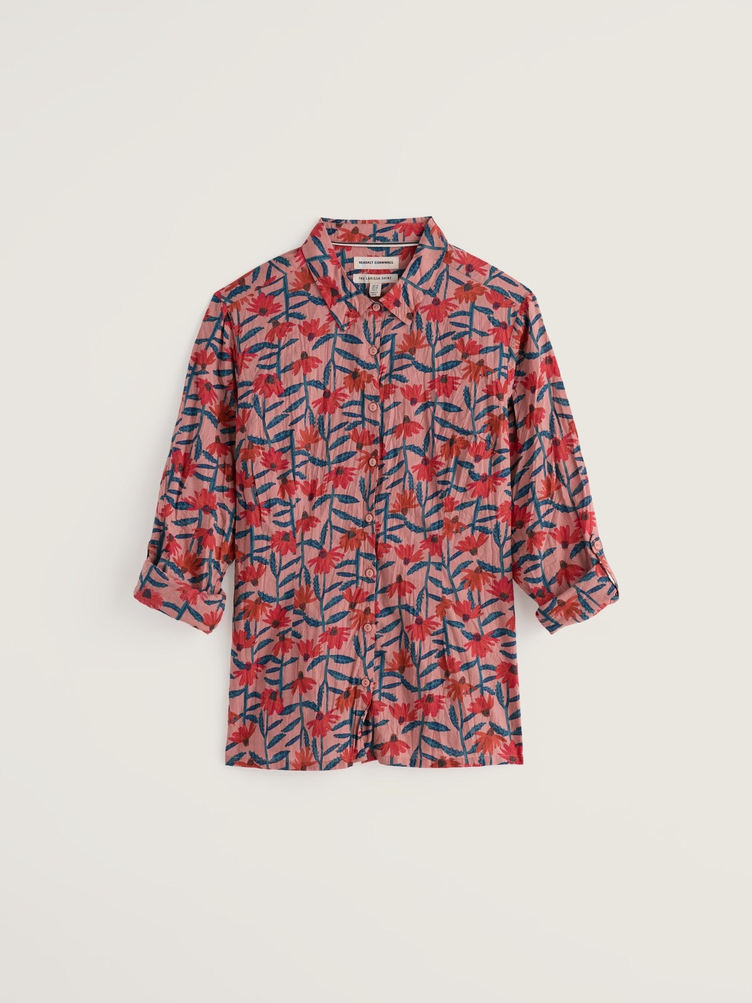 picture of Seasalt Larissa Shirt - Echinacea Stems Rosehip - Number Two - womens - fashion - clothing - Seasalt 4