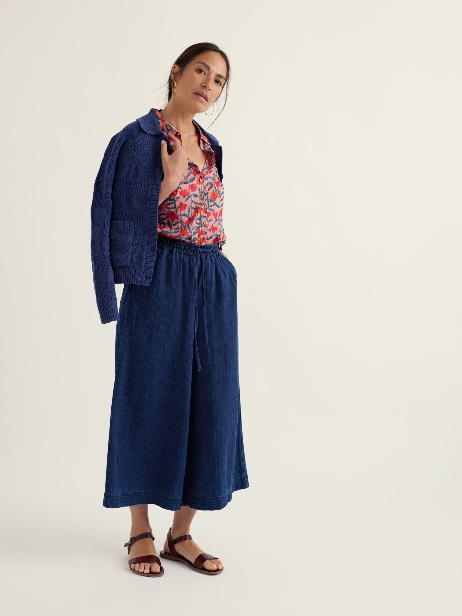 picture of Seasalt Larissa Shirt - Echinacea Stems Rosehip - Number Two - womens - fashion - clothing - Seasalt 5