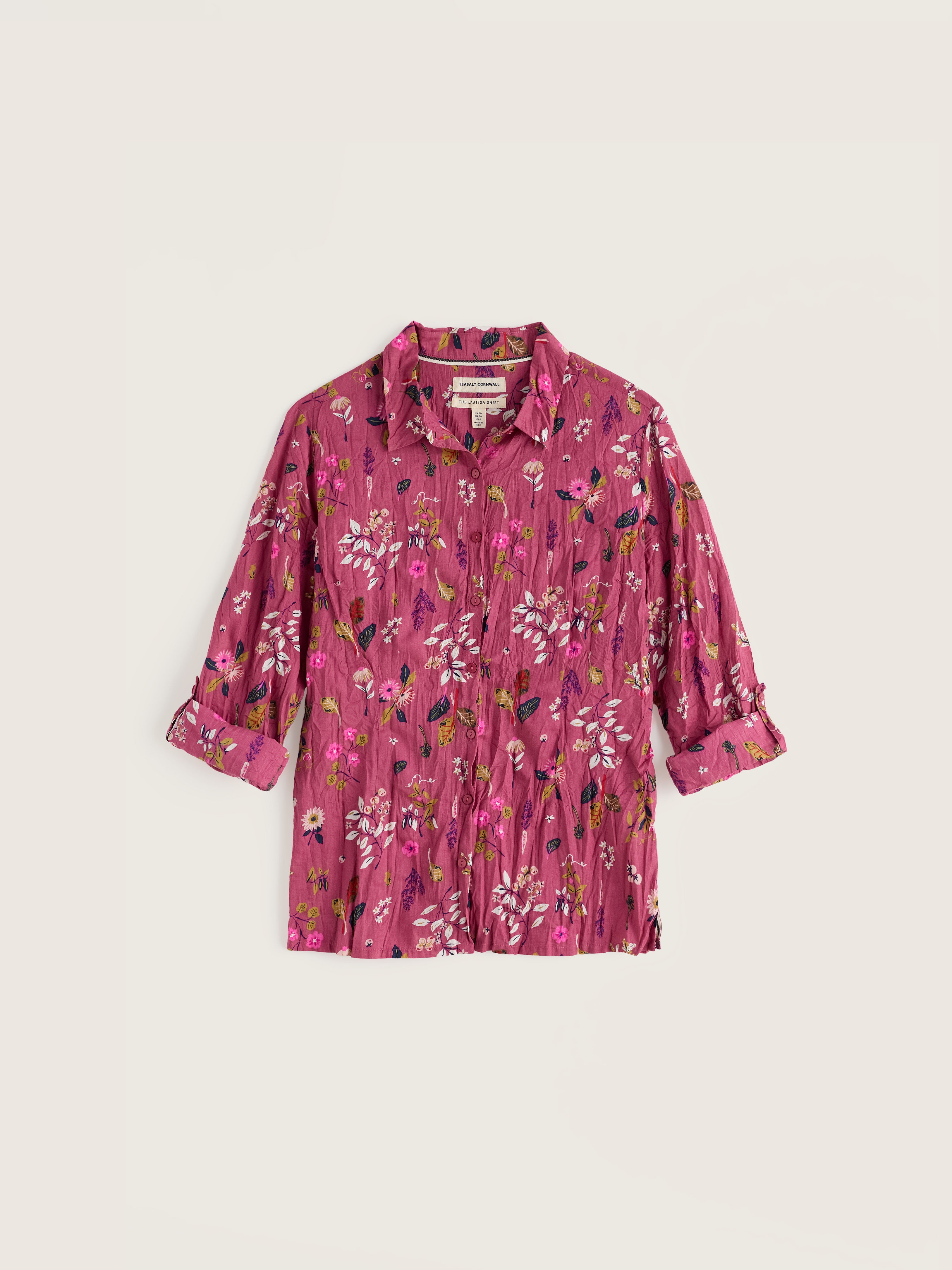 Seasalt Larissa Shirt - Flora Study Rosa