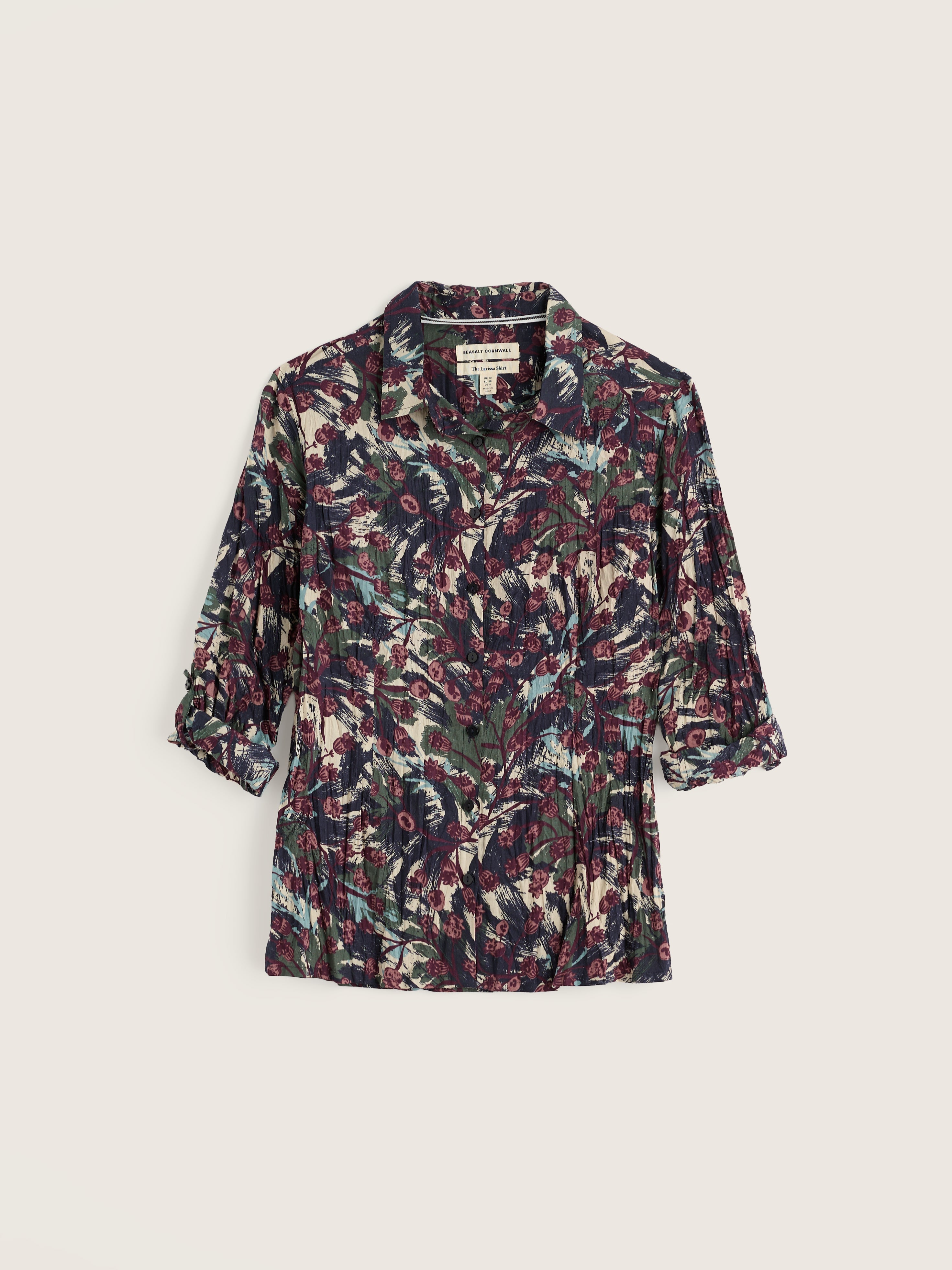 Seasalt Larissa Shirt - Inky Seedhead Arran