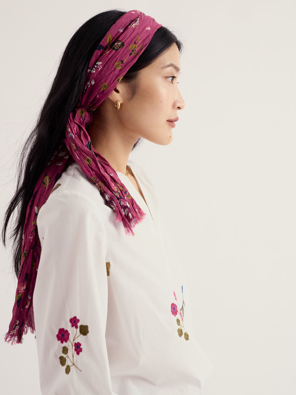 Seasalt Larissa Scarf - Flora Study Rosa