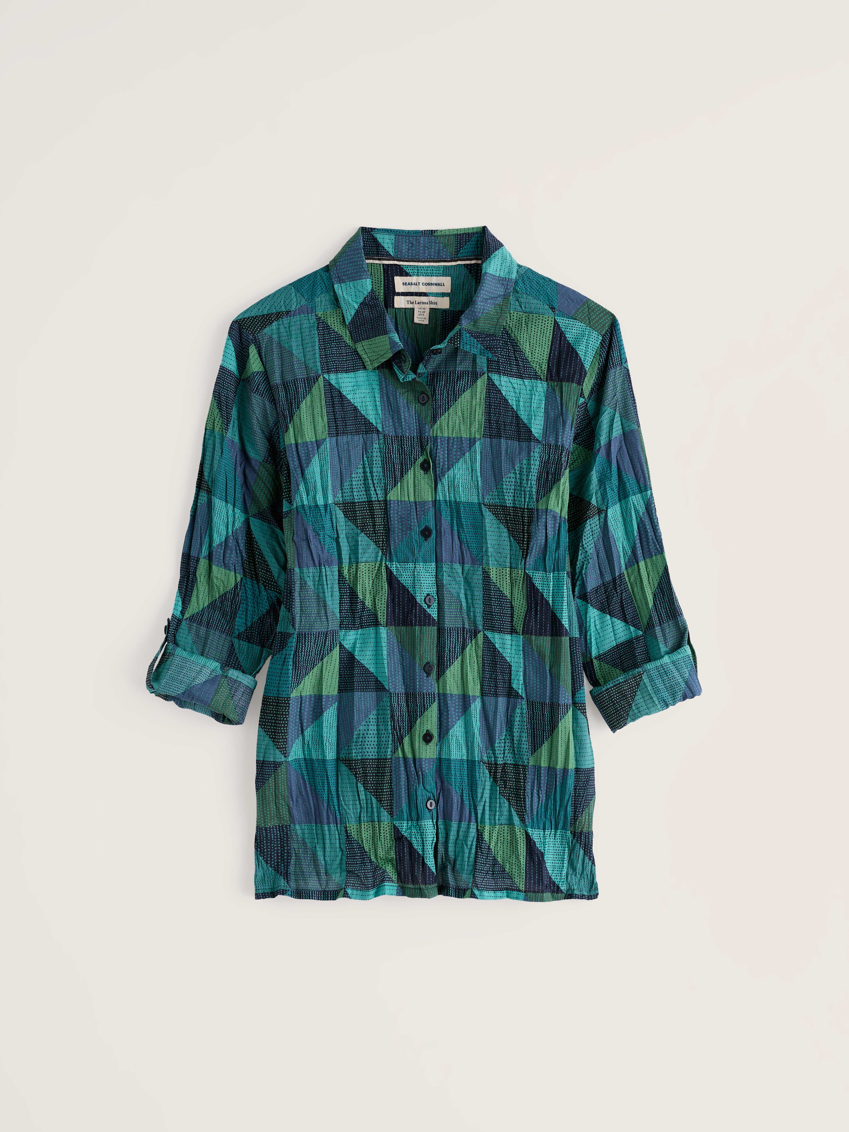 Seasalt Larissa Shirt - Blanket Geo Estuary