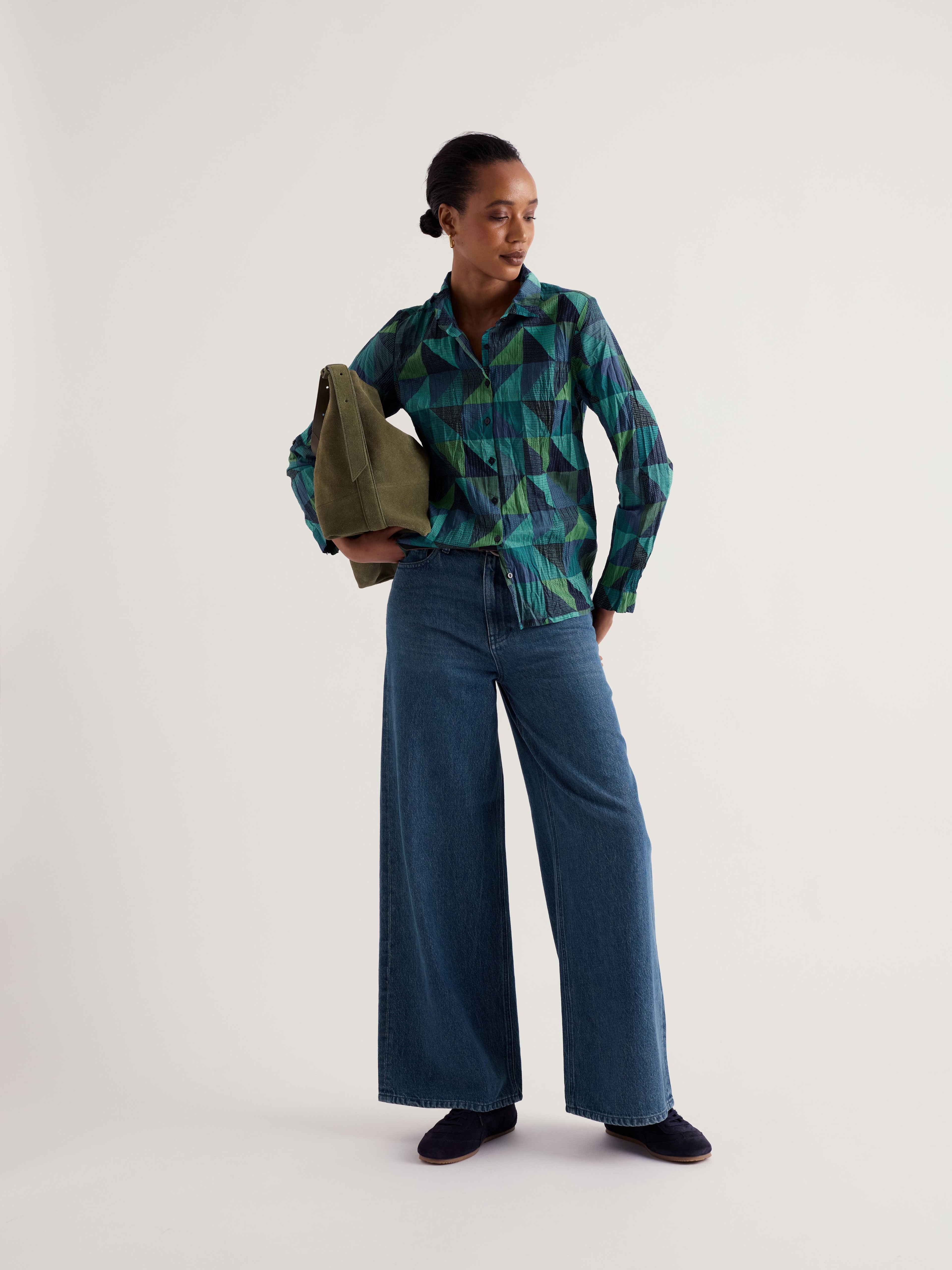 Seasalt Larissa Shirt - Blanket Geo Estuary