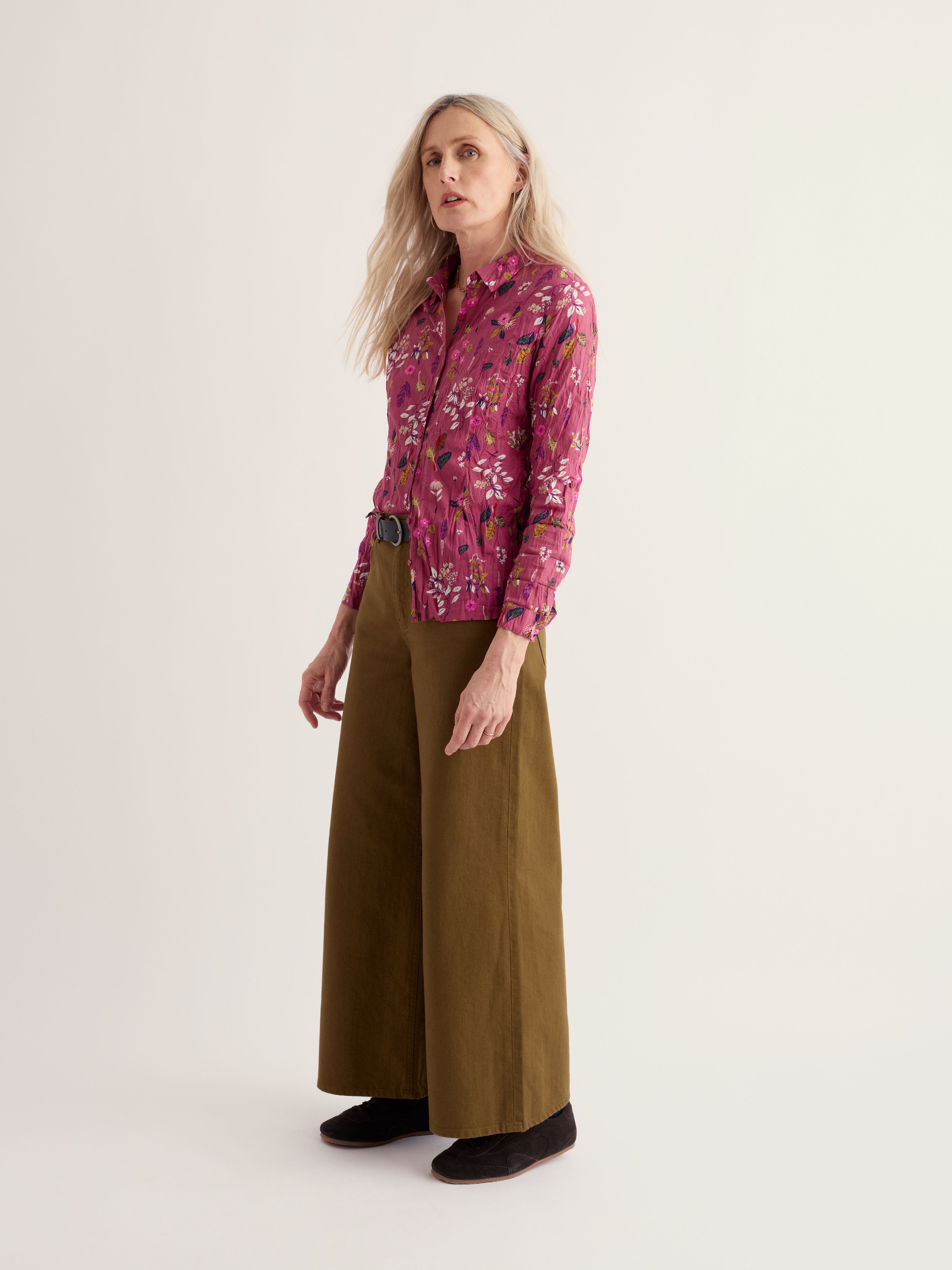 Seasalt Larissa Shirt - Flora Study Rosa