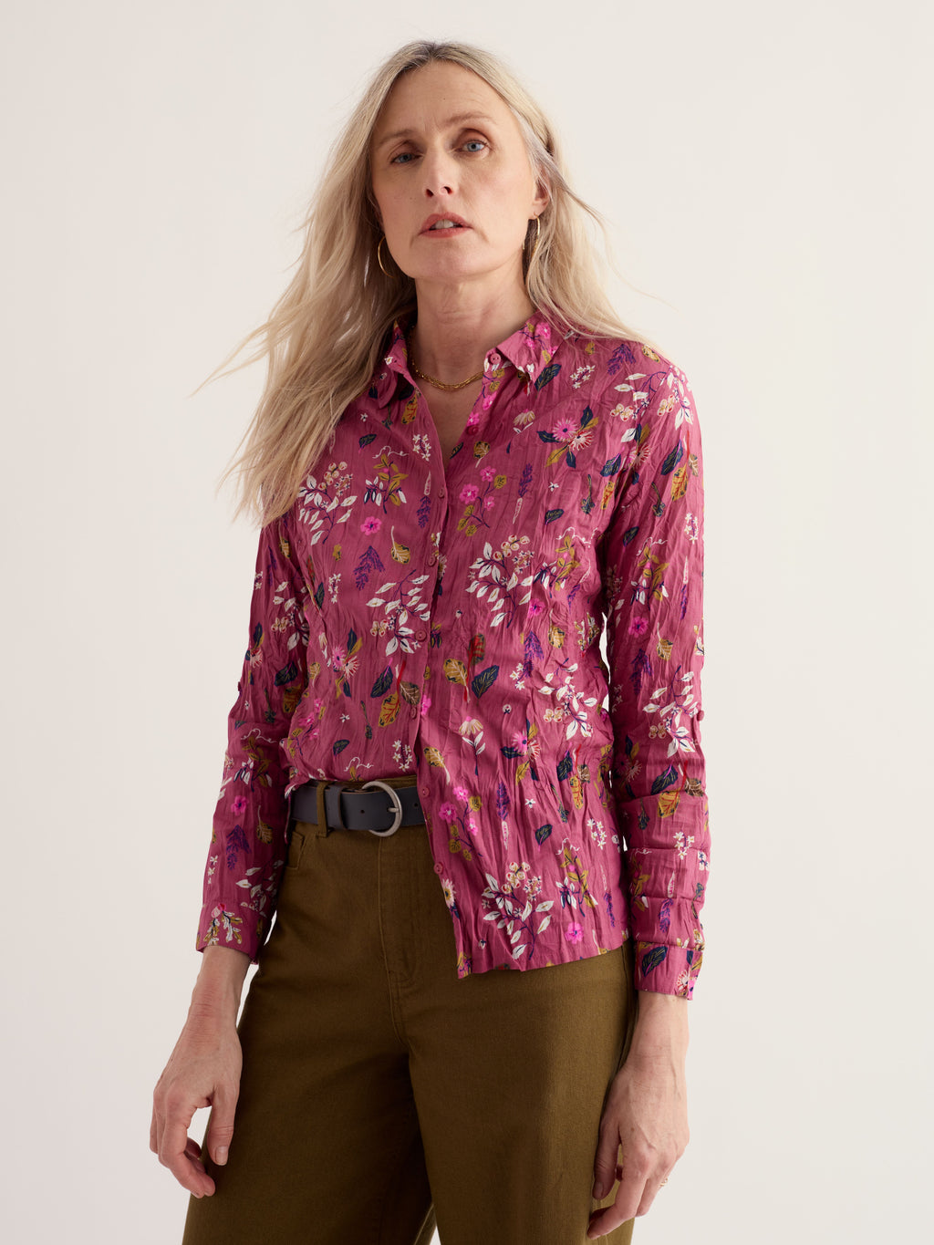 Seasalt Larissa Shirt - Flora Study Rosa