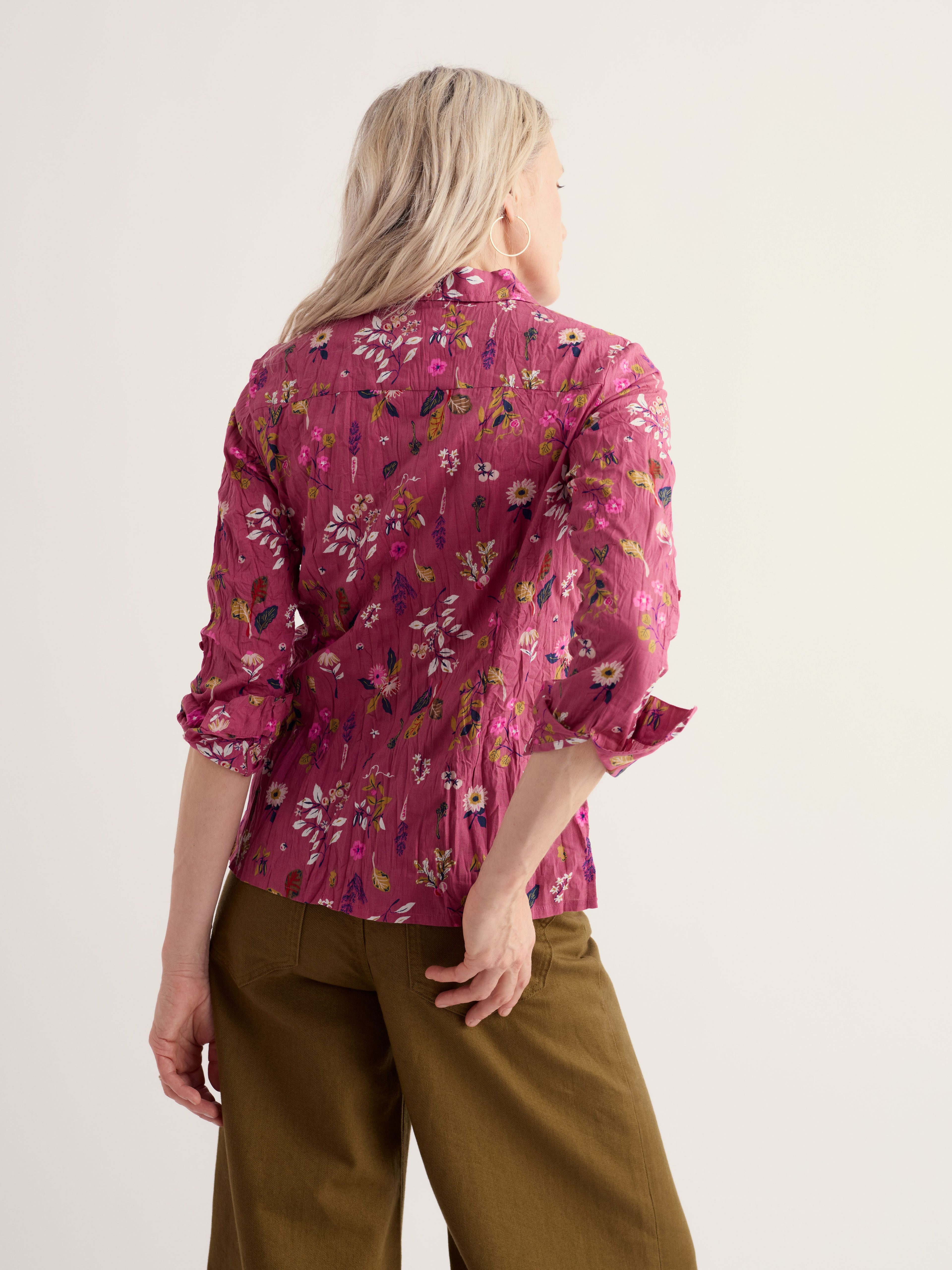 Seasalt Larissa Shirt - Flora Study Rosa