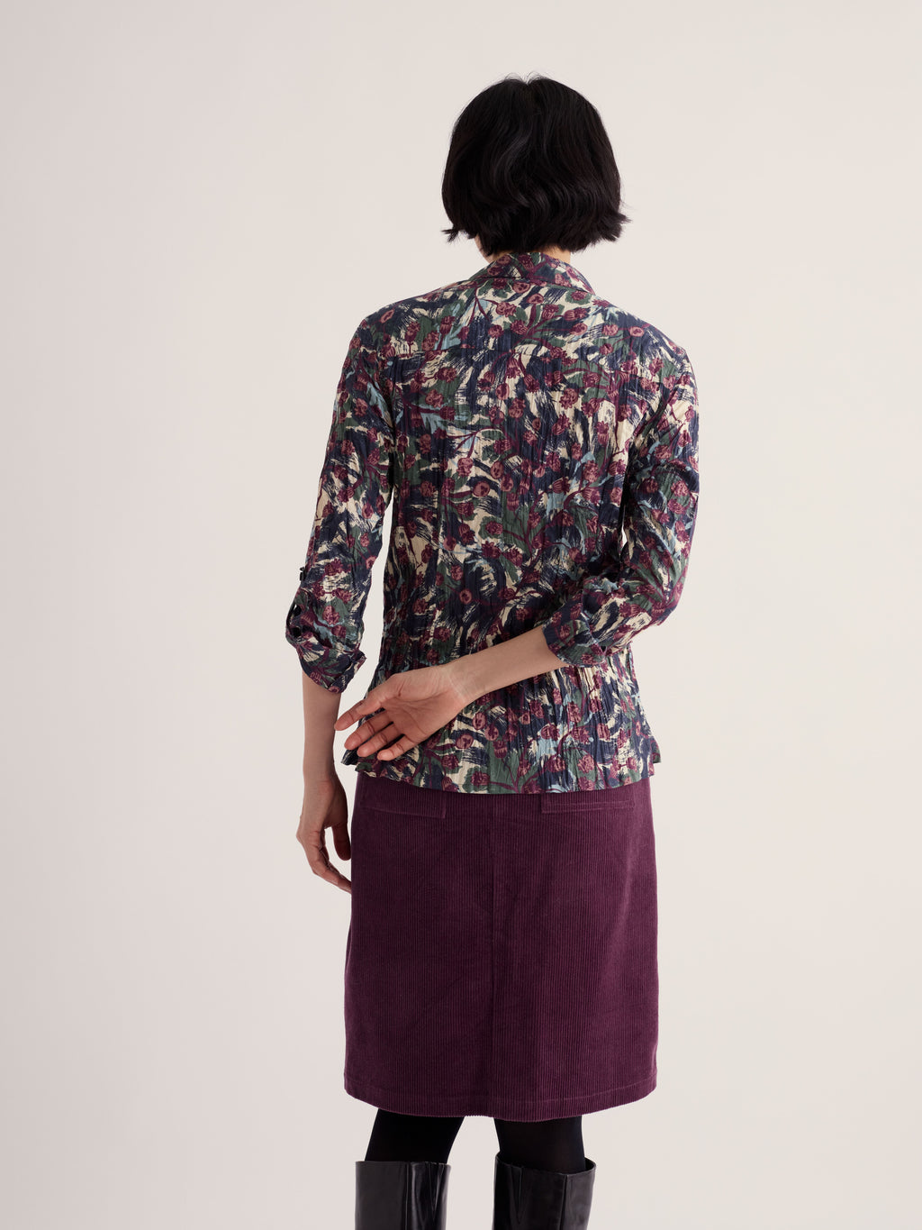 Seasalt Larissa Shirt - Inky Seedhead Arran