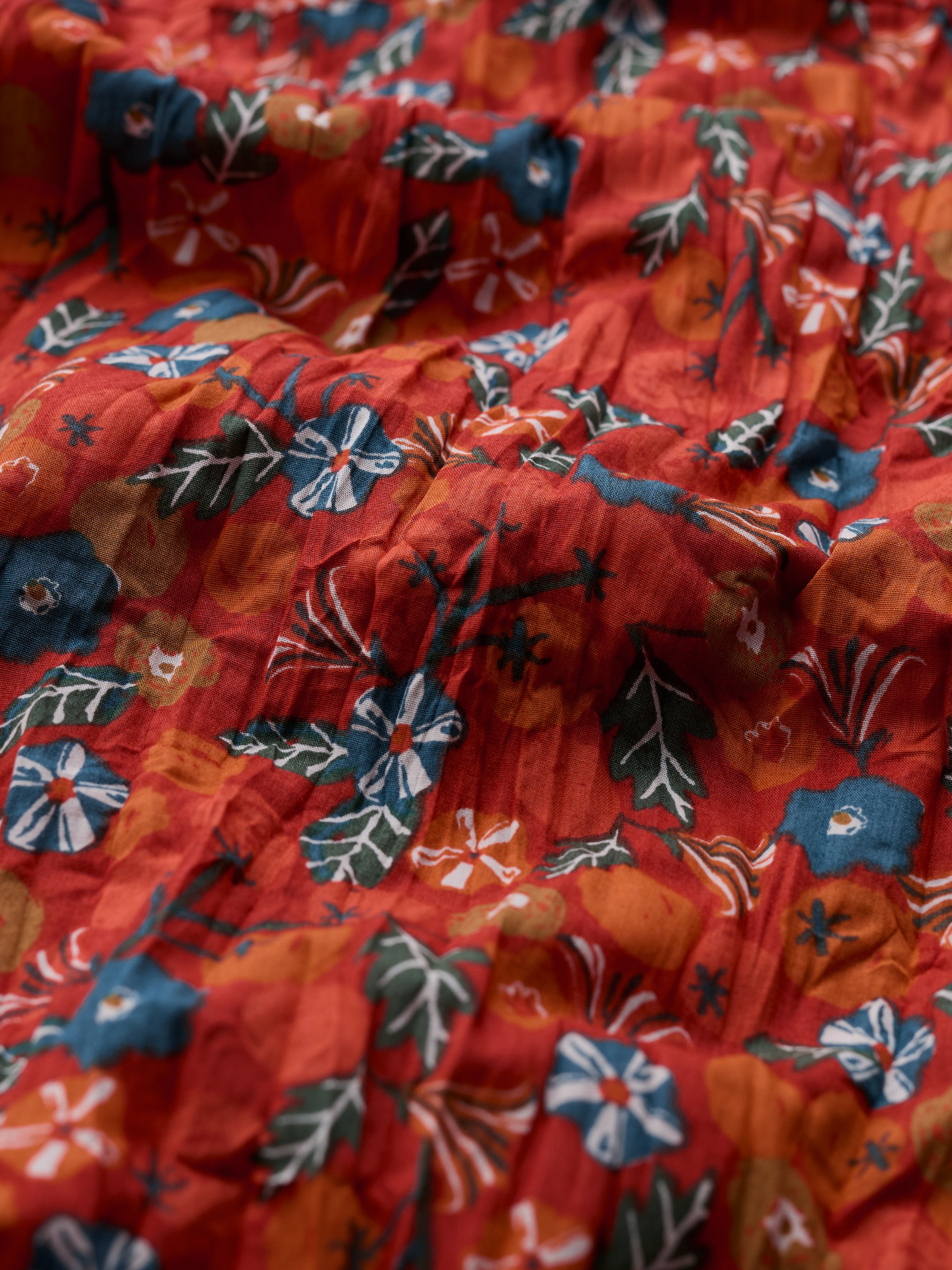 Seasalt Larissa Shirt - Tomato Blooms Cinnamon