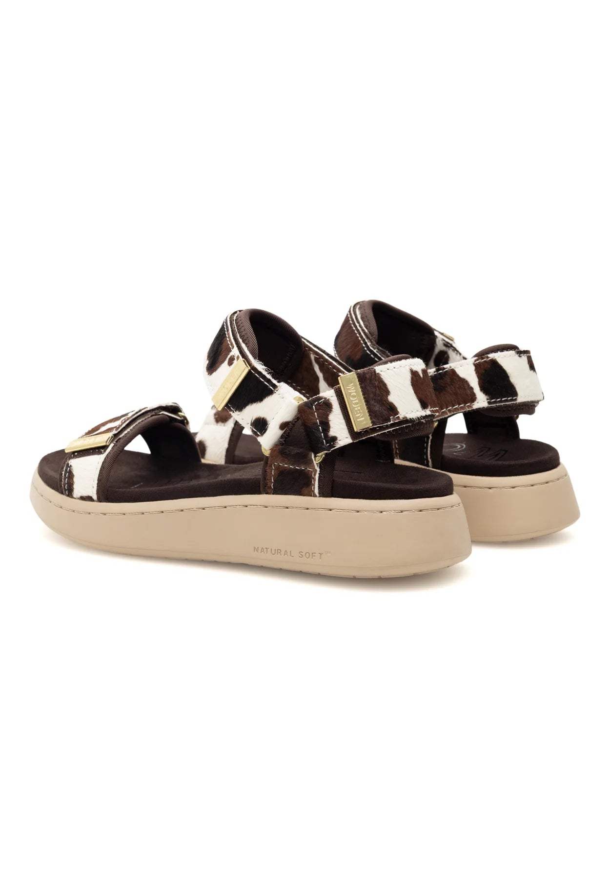 picture of Woden Line Suede Sandal - Cowhide - Number Two - womens - fashion - Footwear - Woden 3