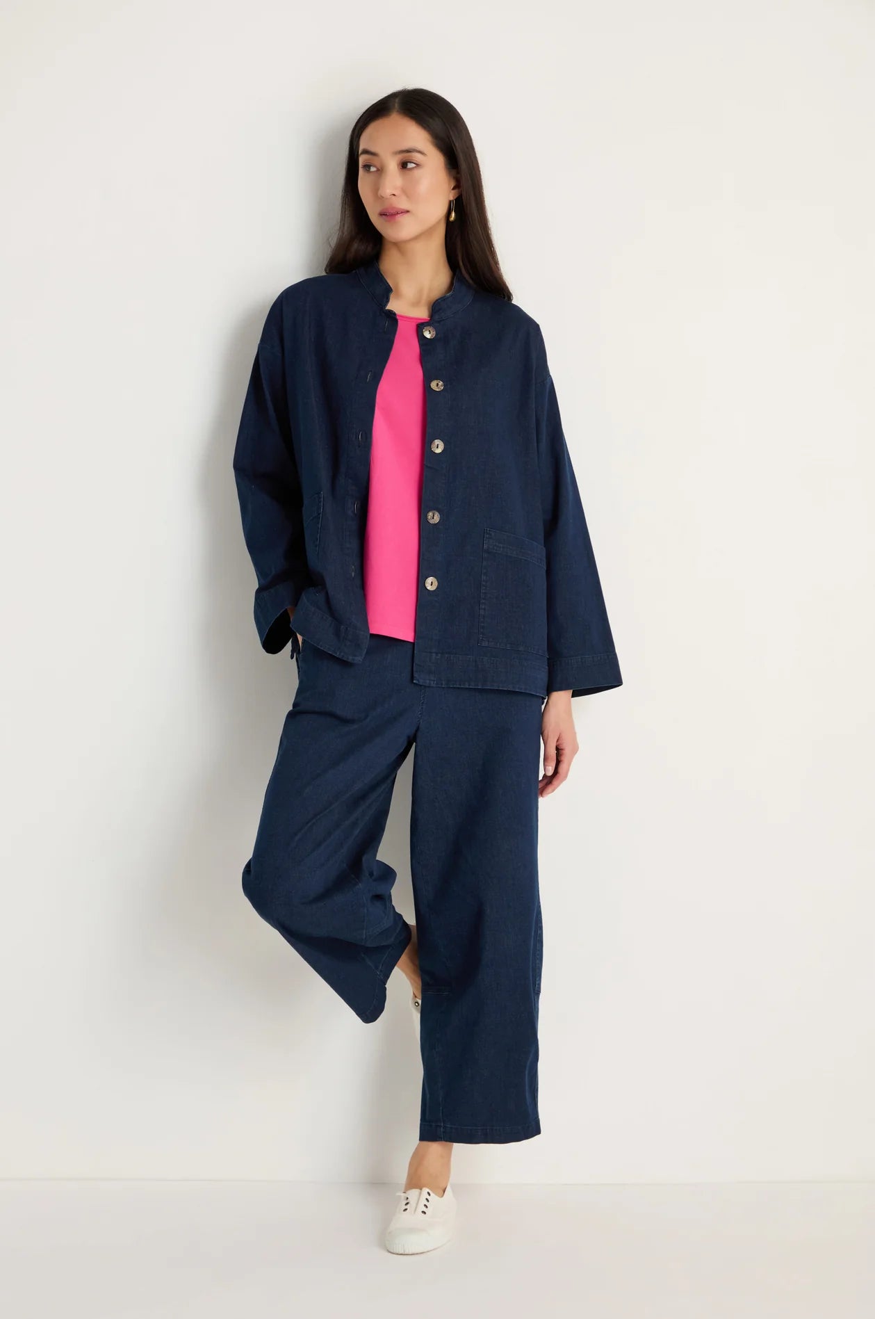 picture of Sahara Stretch Denim Boxy Jacket - Number Two - womens - fashion - clothing - Sahara 3