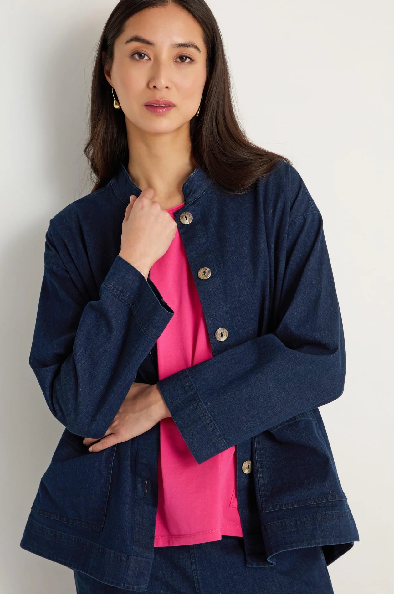 picture of Sahara Stretch Denim Boxy Jacket - Number Two - womens - fashion - clothing - Sahara 2