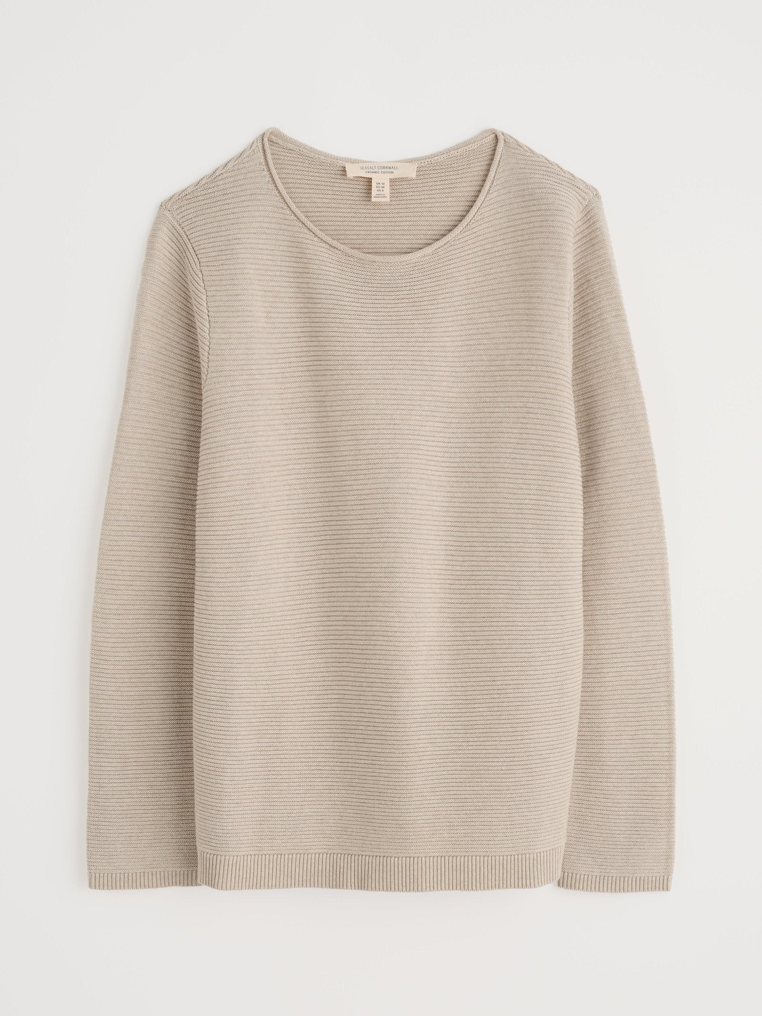 picture of Seasalt Makers Cotton Jumper - Limestone - Number Two - womens - fashion - clothing - Seasalt 5