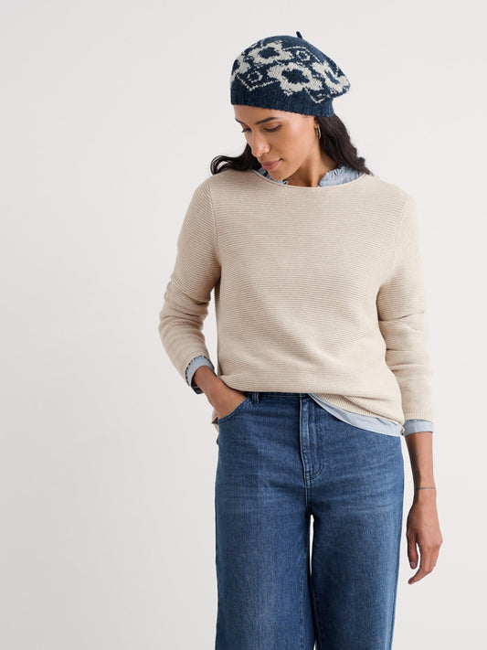 picture of Seasalt Makers Cotton Jumper - Limestone - Number Two - womens - fashion - clothing - Seasalt 1