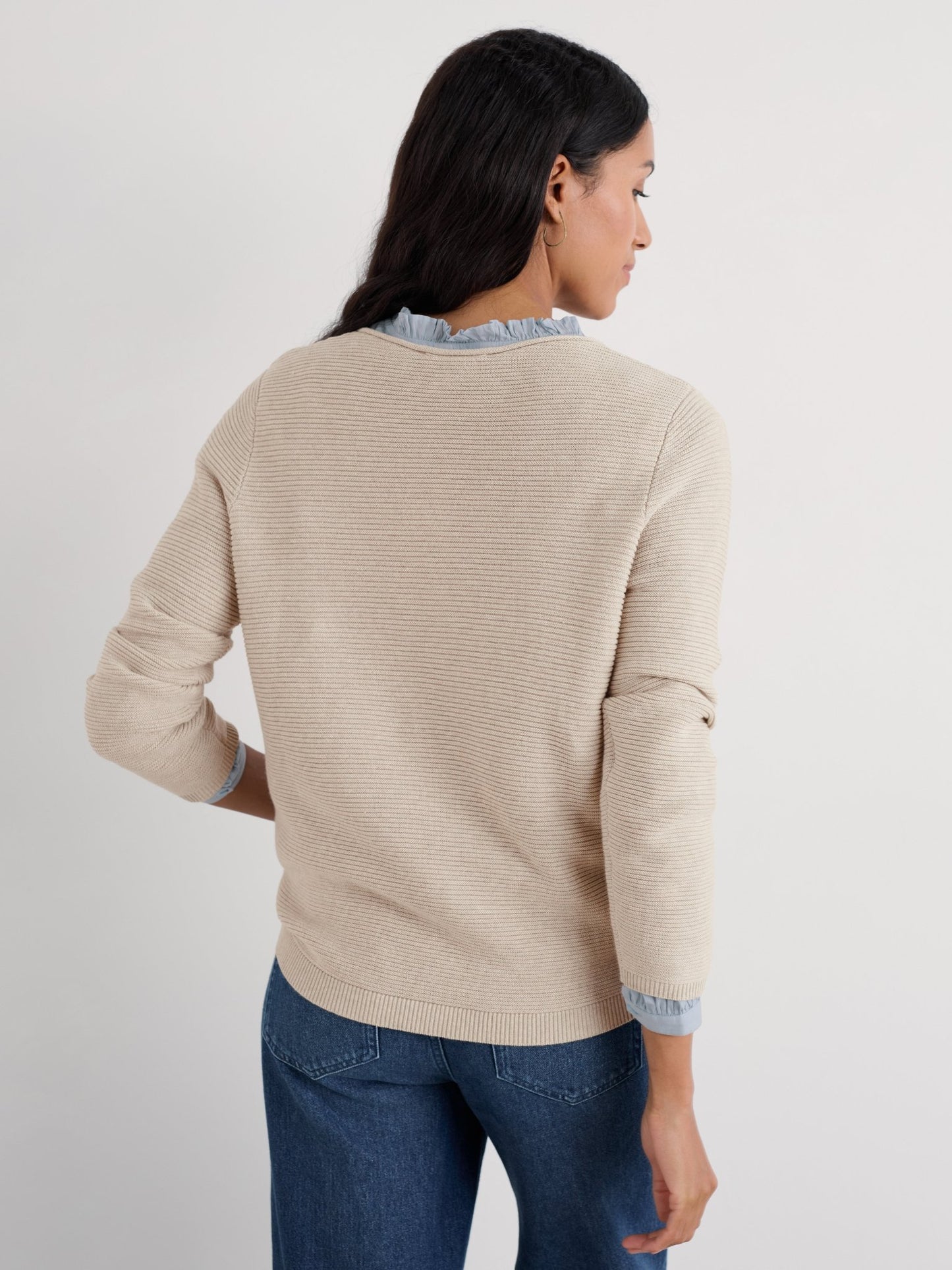 picture of Seasalt Makers Cotton Jumper - Limestone - Number Two - womens - fashion - clothing - Seasalt 4