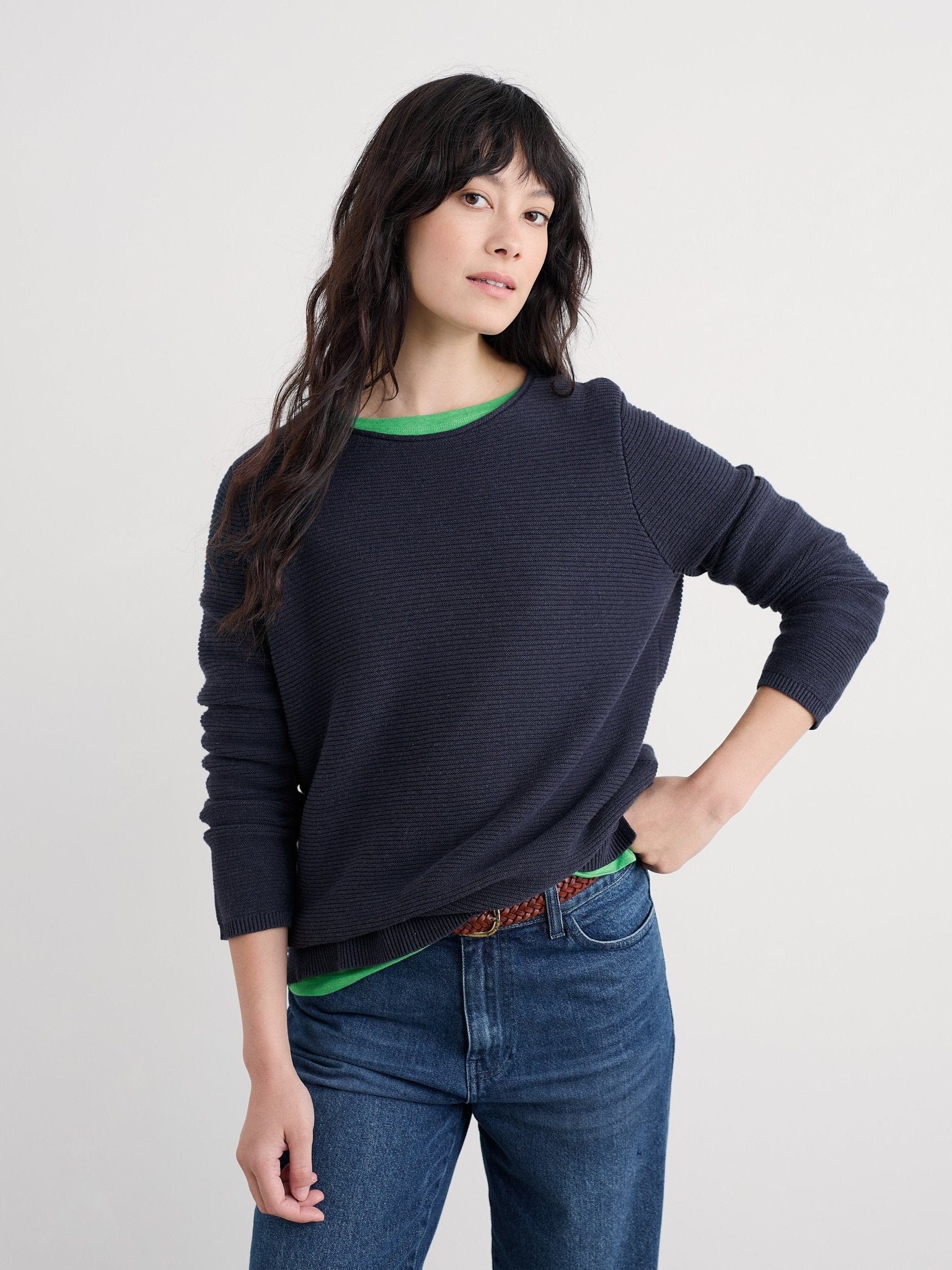 picture of Seasalt Makers Cotton Jumper - Maritime - Number Two - womens - fashion - clothing - Seasalt 1