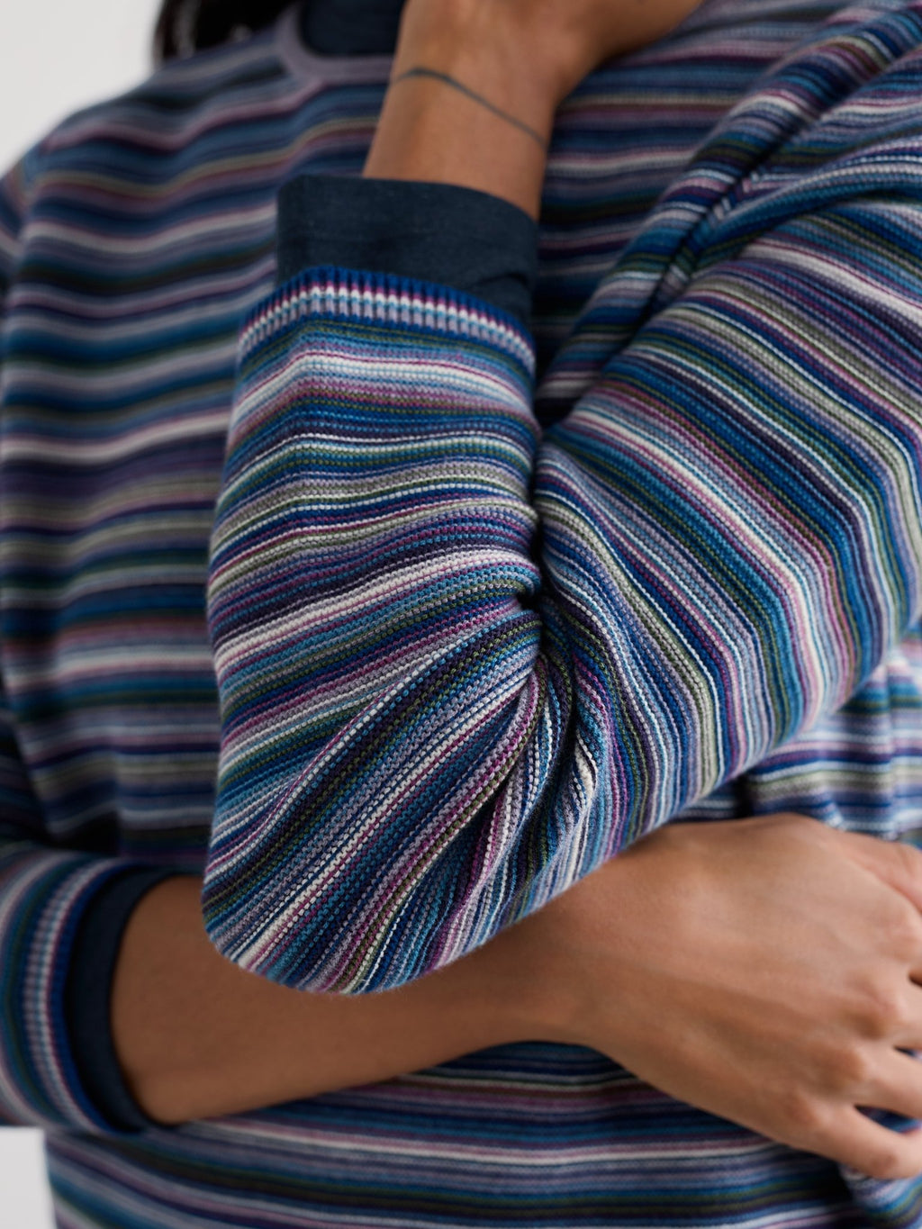 picture of Seasalt Makers Jumper - Ripple Marks Grape Thistle Mix - Number Two - womens - fashion - clothing - Seasalt 5