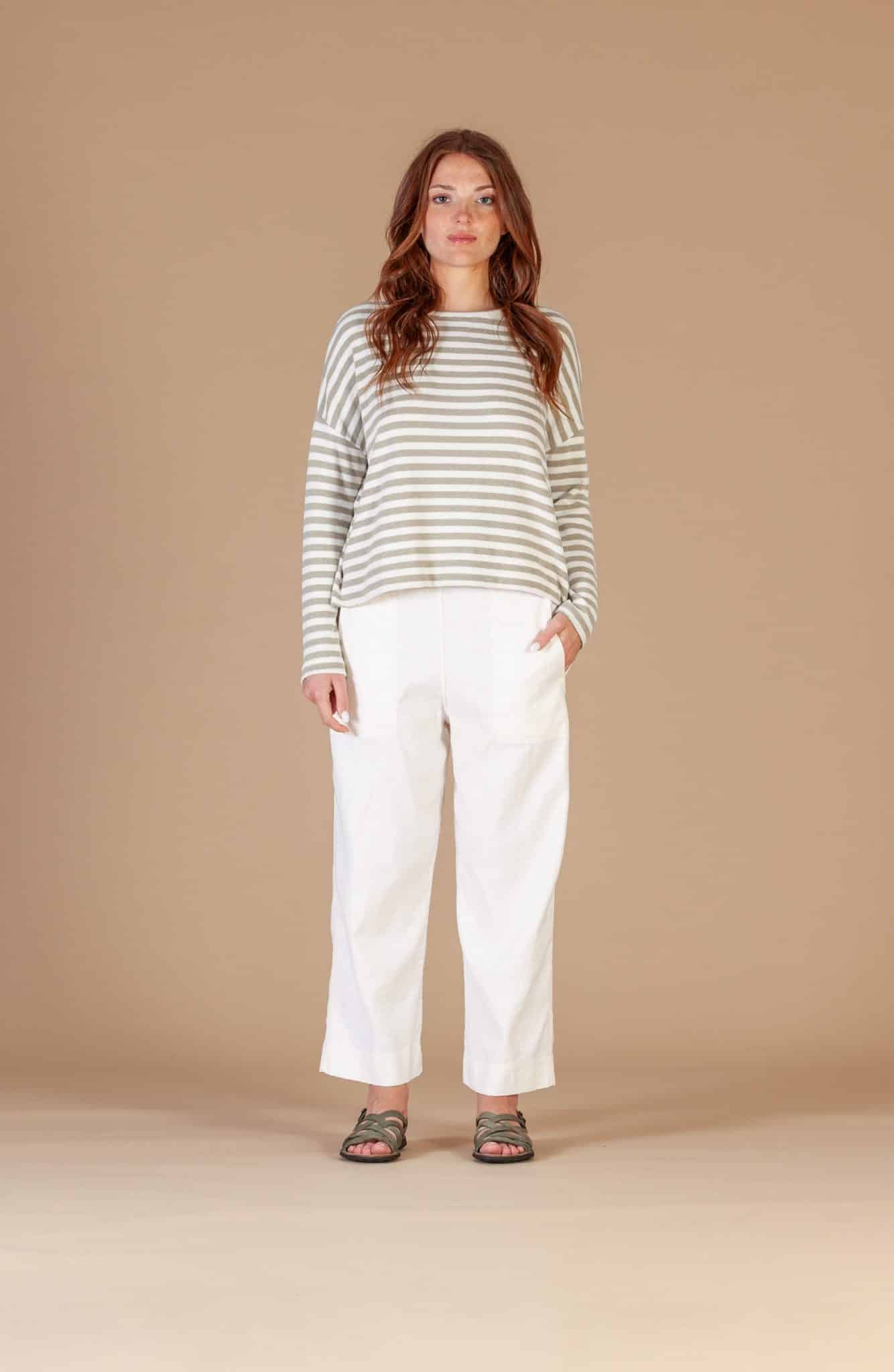 picture of Mama B Alison Jumper - Lichene Stripe - Number Two - womens - fashion - clothing - Mama B 1