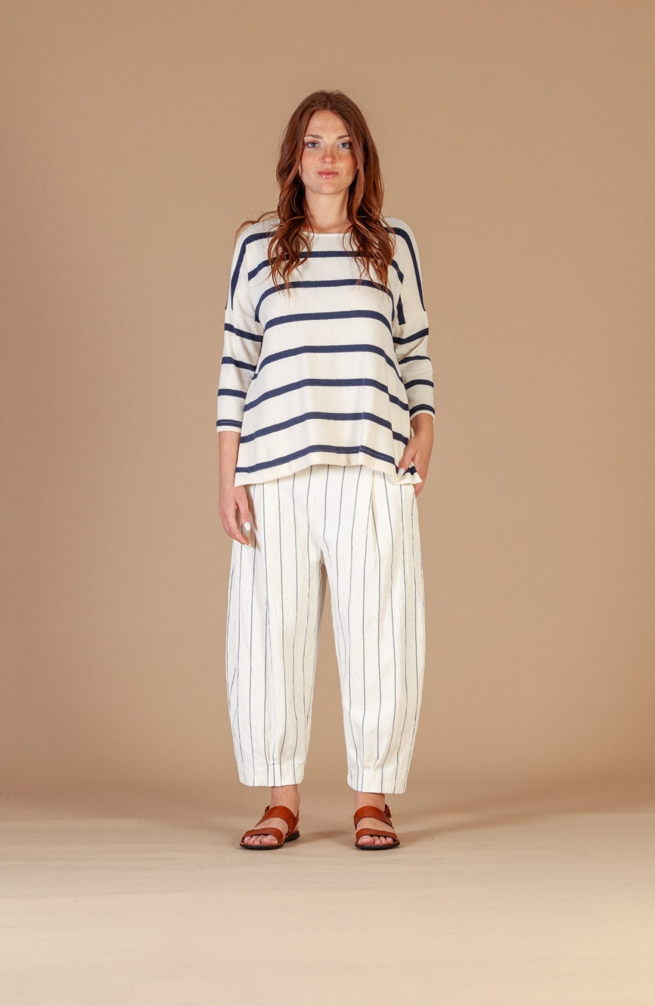 picture of Mama B Emotiva Jumper - Blue Stripe - Number Two - womens - fashion - clothing - Mama B 1
