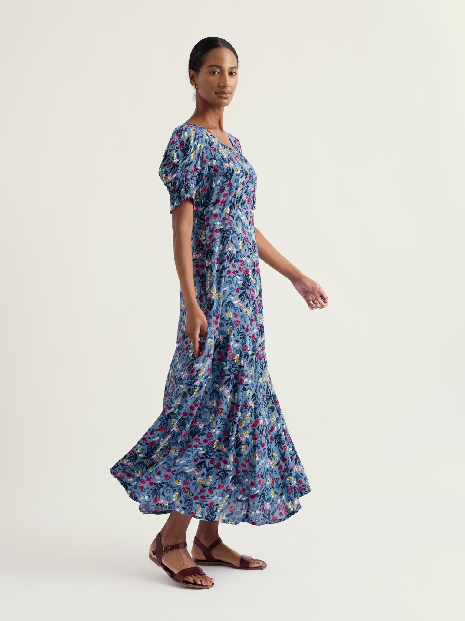 picture of Seasalt Marsh Violet Dress - Spring Stems Seascape Mix - Number Two - womens - fashion - clothing - Seasalt 2