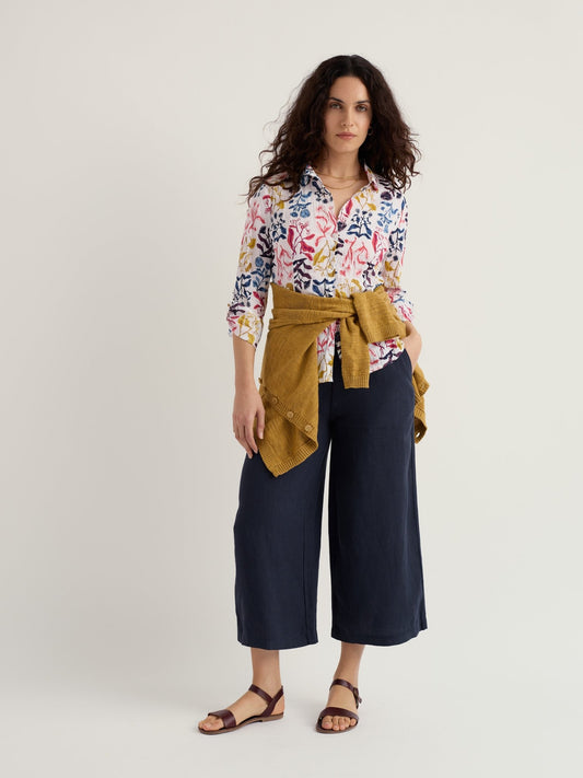 picture of Seasalt Merrivale Linen Culottes - Maritime - Number Two - womens - fashion - clothing - Seasalt 1