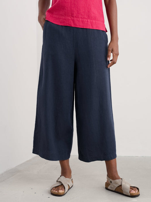 Seasalt Merrivale Linen Culottes Maritime