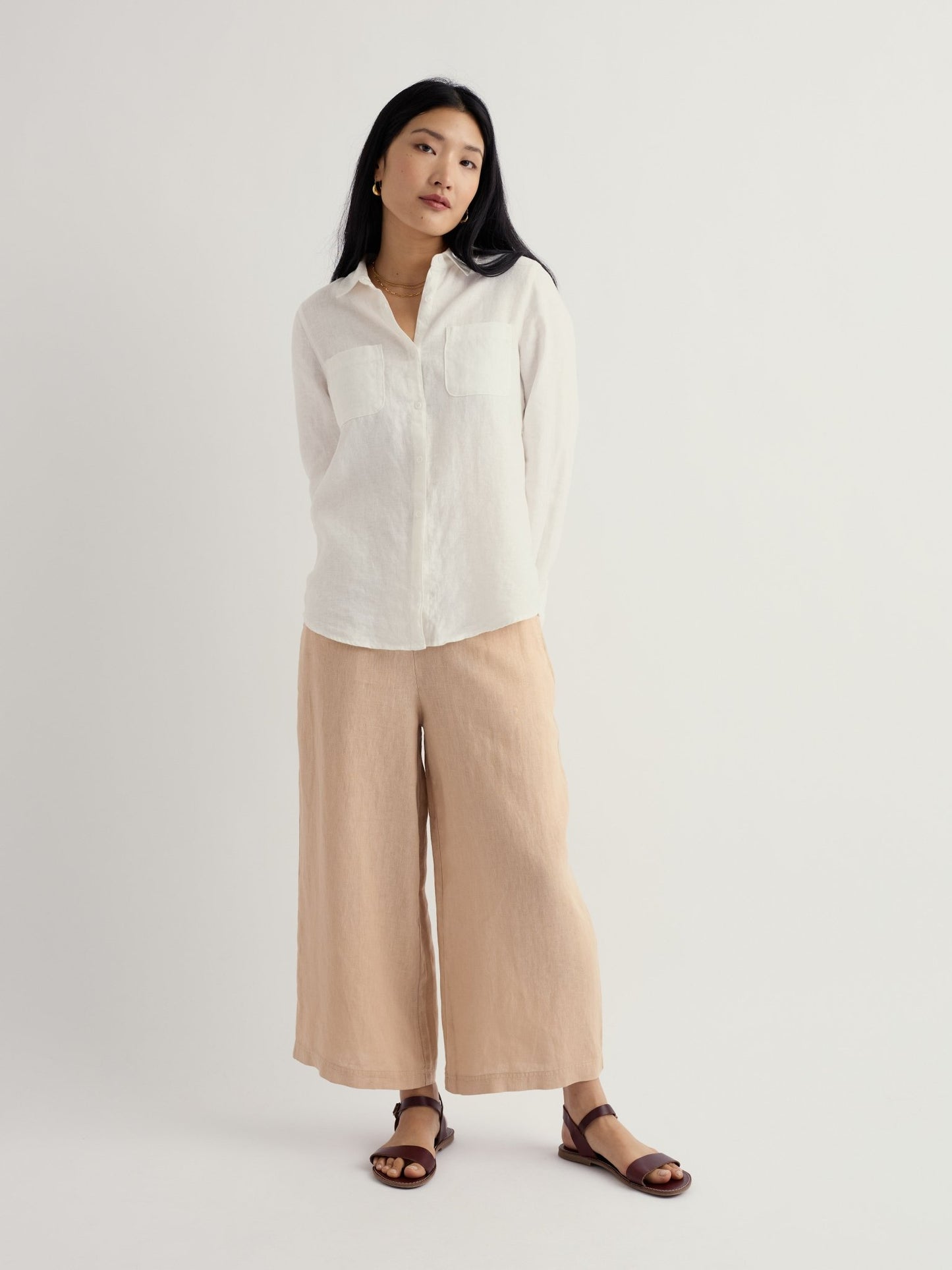 picture of Seasalt Merrivale Linen Culottes - Whelk - Number Two - womens - fashion - clothing - Seasalt 4