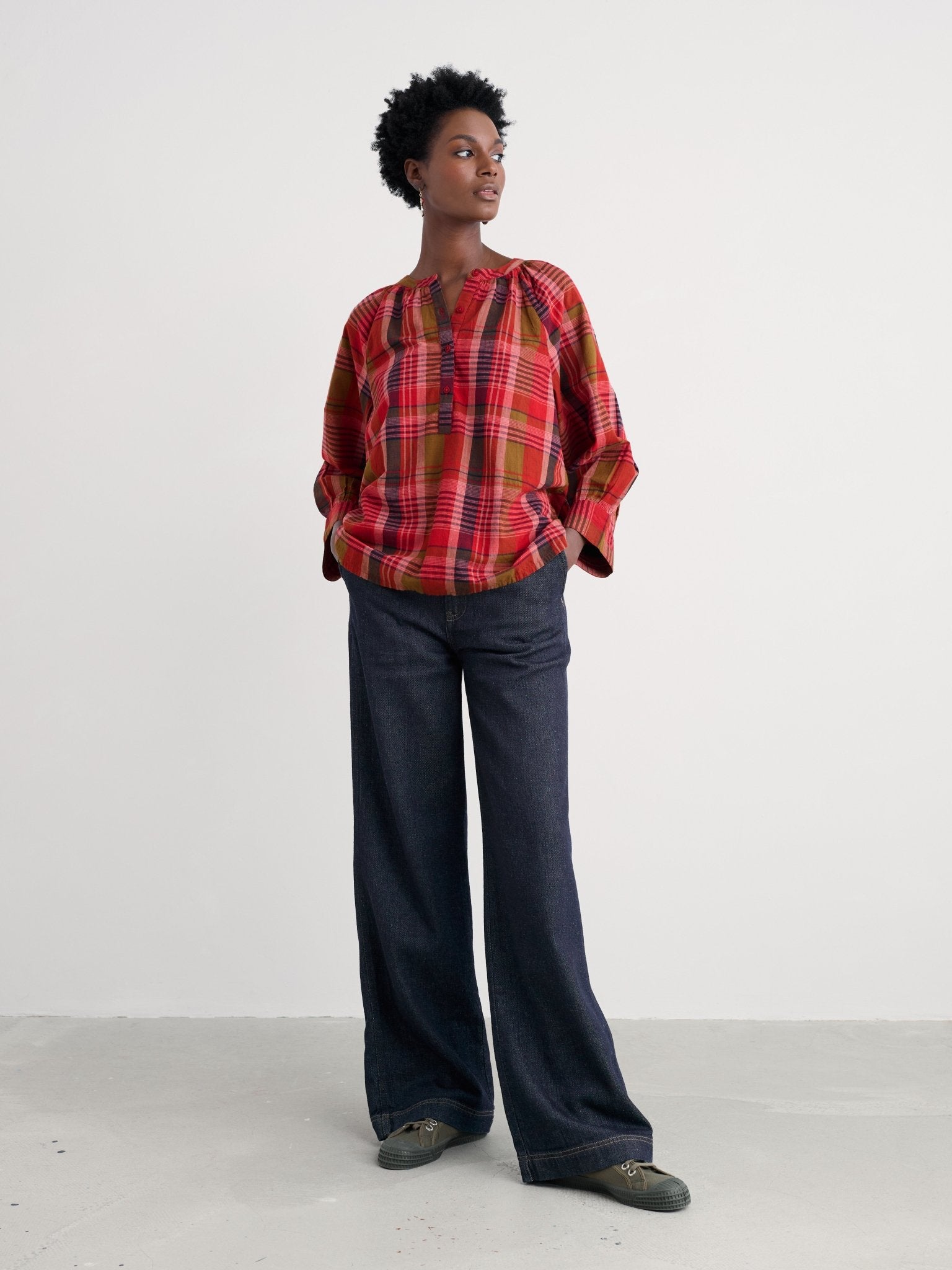 picture of Seasalt Moor Grass Shirt - Spring Squall Squash - Number Two - womens - fashion - clothing - Seasalt 4