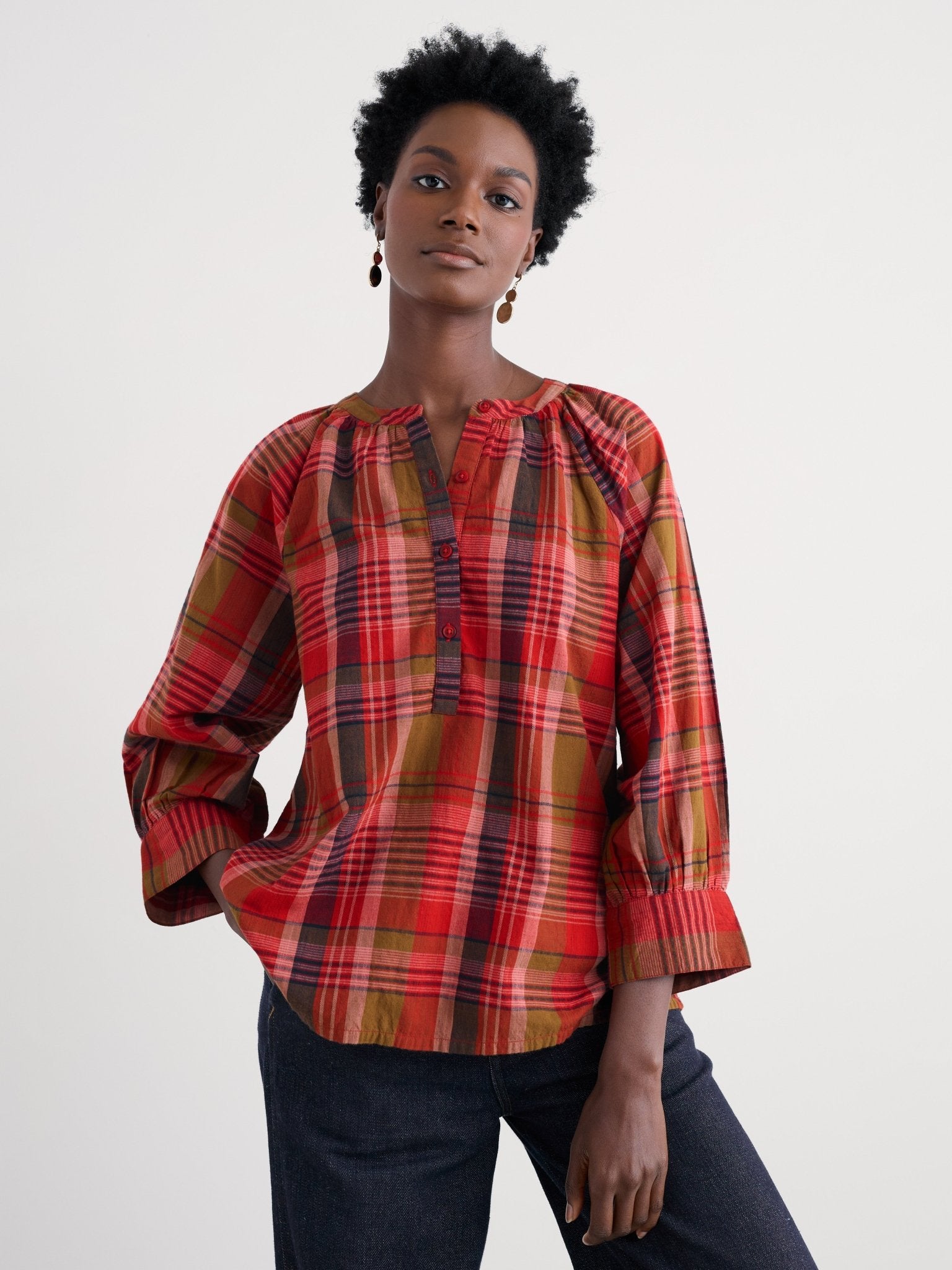 picture of Seasalt Moor Grass Shirt - Spring Squall Squash - Number Two - womens - fashion - clothing - Seasalt 1