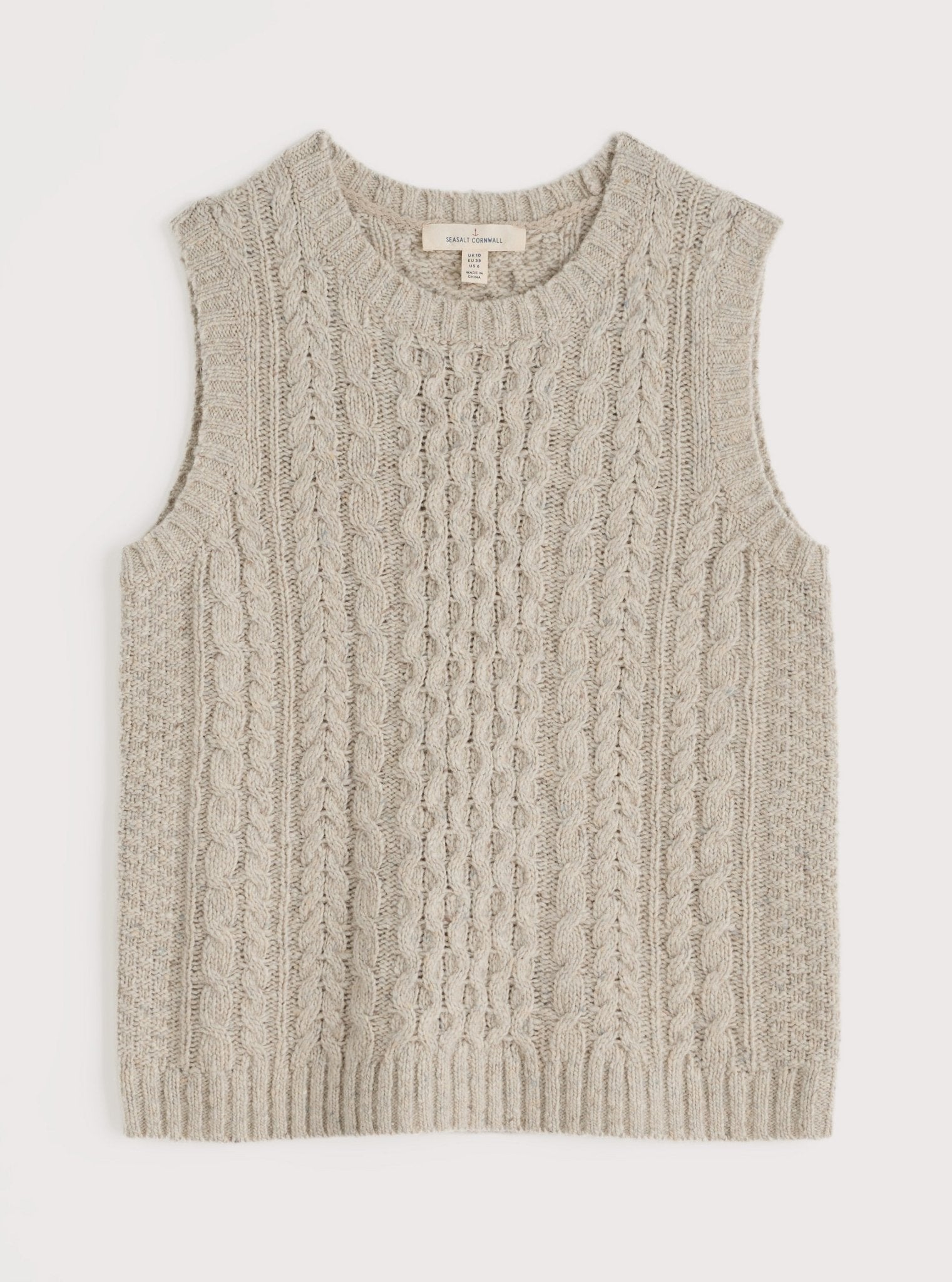 picture of Seasalt Newlyn Knitted Vest - Aran - Number Two - womens - fashion - clothing - Seasalt 2