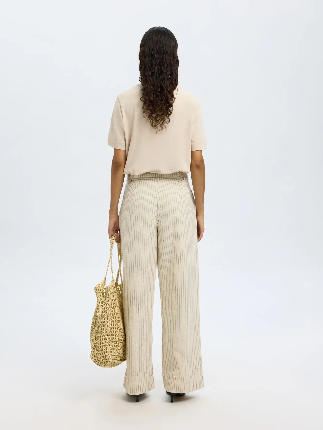 picture of Selected Femme Essential SS Boxy Tee - Oatmeal - Number Two - womens - fashion - clothing - Selected Femme 4