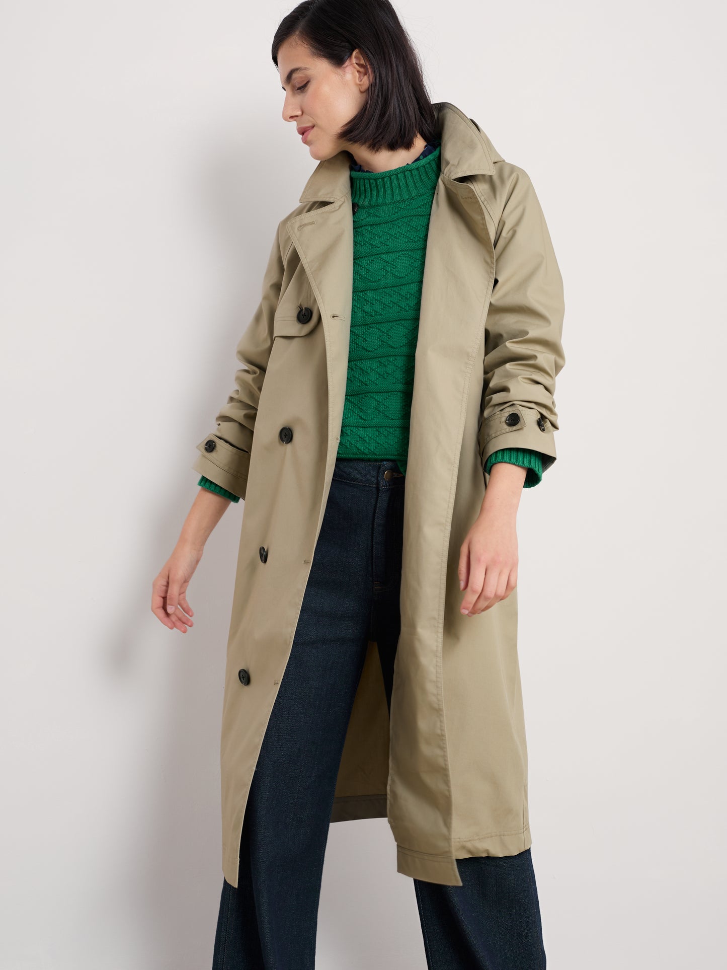 Seasalt Penweathers Waterproof Trench Coat Seed