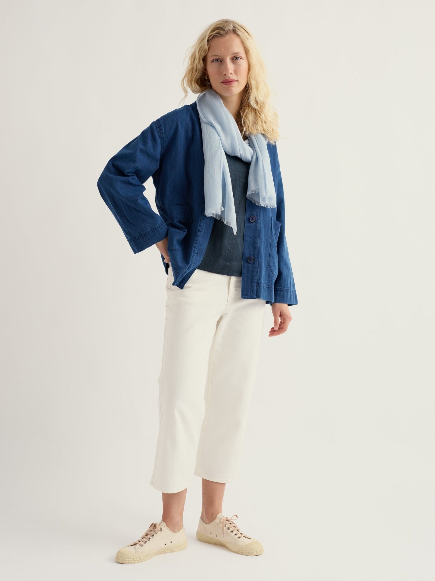 picture of Seasalt Penwerris Jacket - Mid Indigo - Number Two - womens - fashion - clothing - Seasalt 3