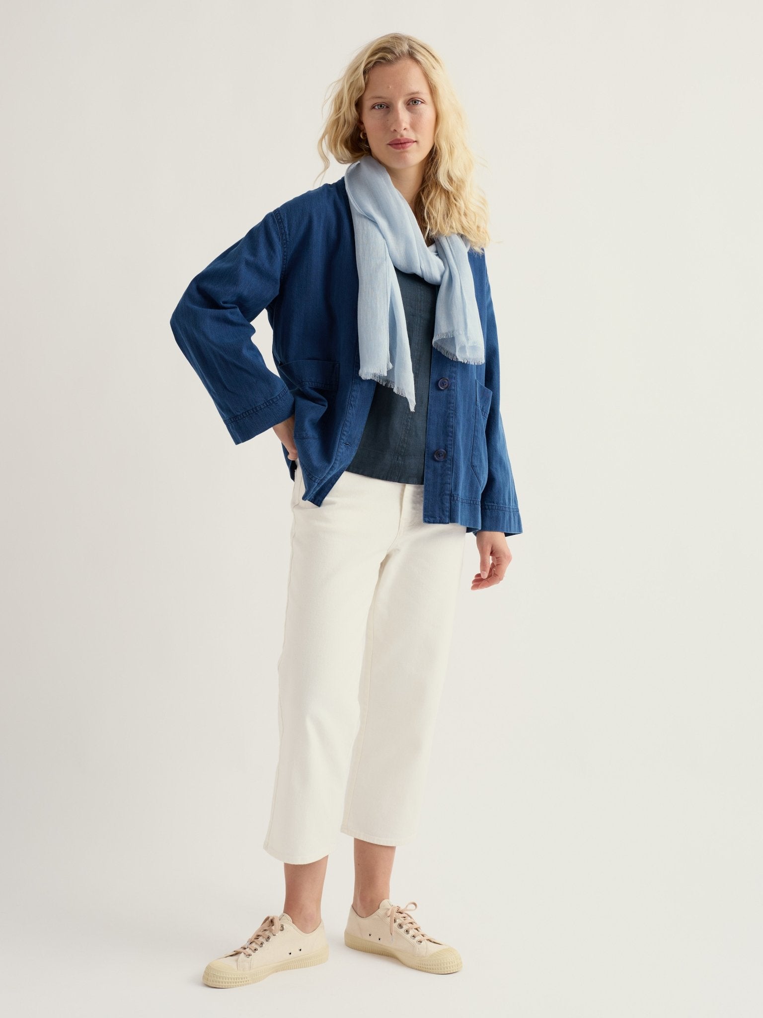 picture of Seasalt Penwerris Jacket - Mid Indigo - Number Two - womens - fashion - clothing - Seasalt 3