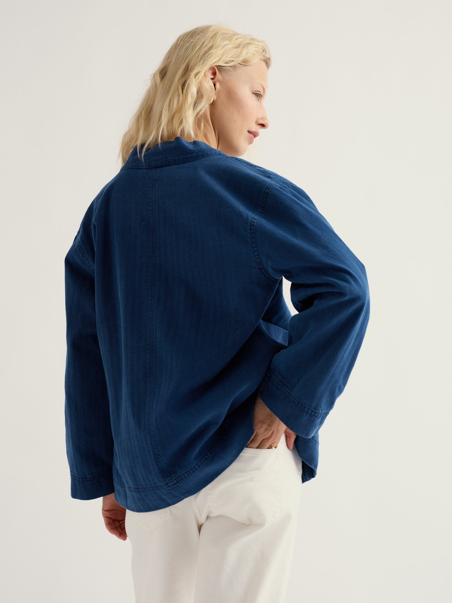 picture of Seasalt Penwerris Jacket - Mid Indigo - Number Two - womens - fashion - clothing - Seasalt 4
