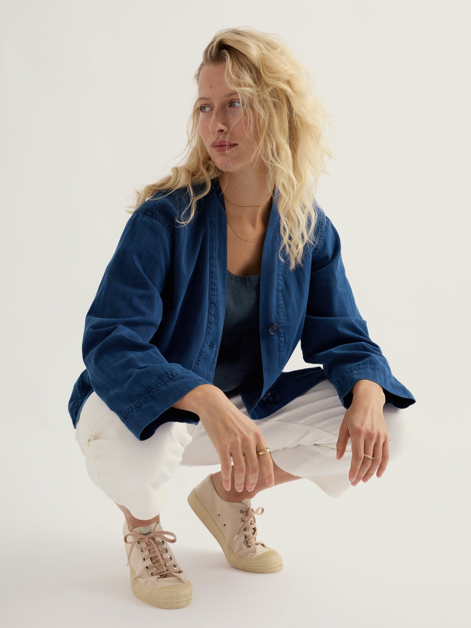 picture of Seasalt Penwerris Jacket - Mid Indigo - Number Two - womens - fashion - clothing - Seasalt 5