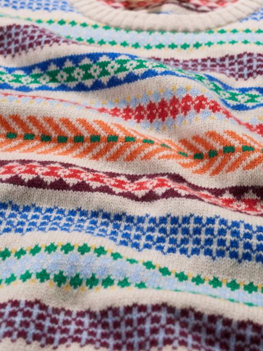 Seasalt Percella Cove Fair Isle Knitted Vest Abstract Multi