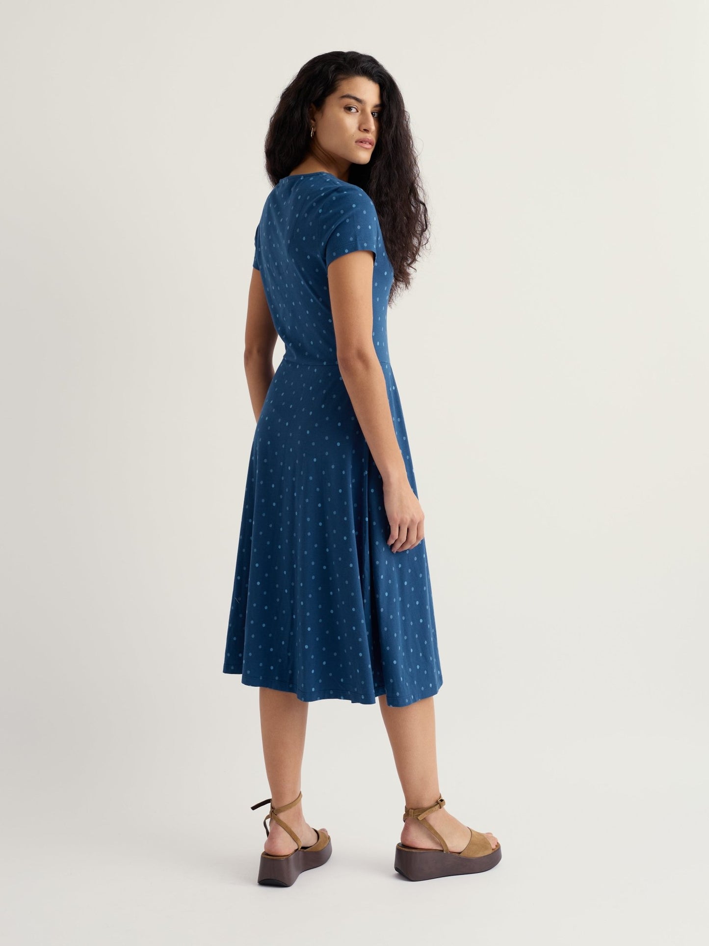 picture of Seasalt Pier View Dress - Little Sponge Spot Dark Voyage - Number Two - womens - fashion - clothing - Seasalt 3